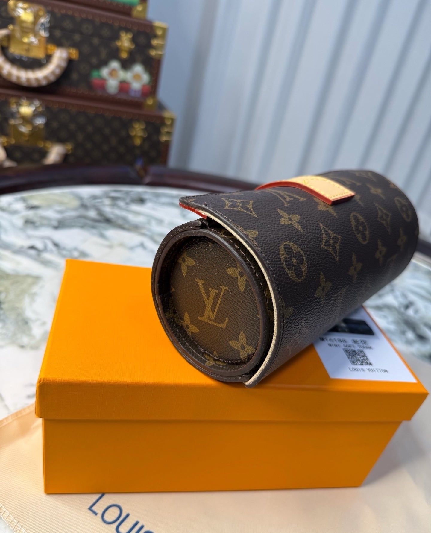 LV MONOGRAM JEWELRY CASE (BROWN)