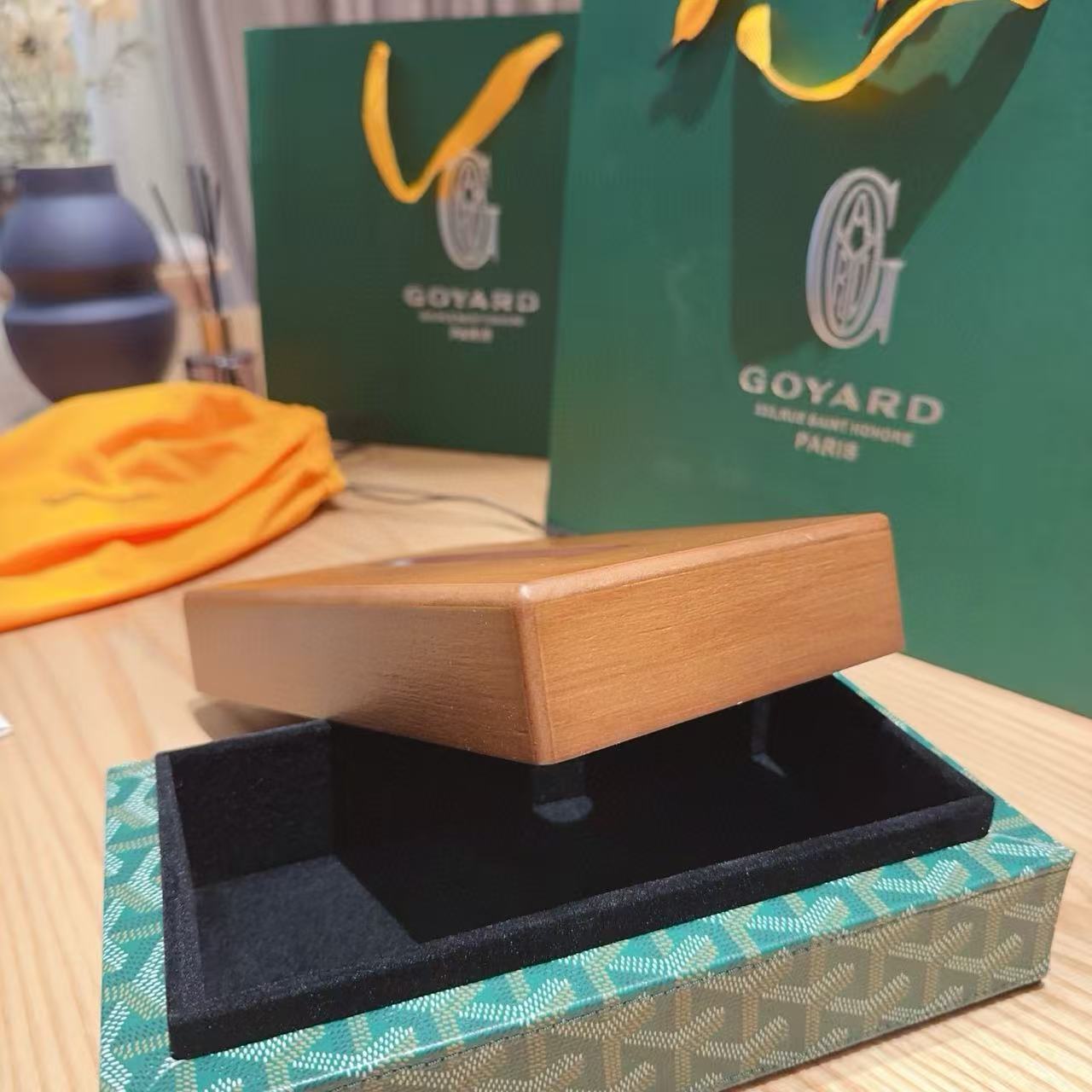 GOYARD TISSUE BOX COVER