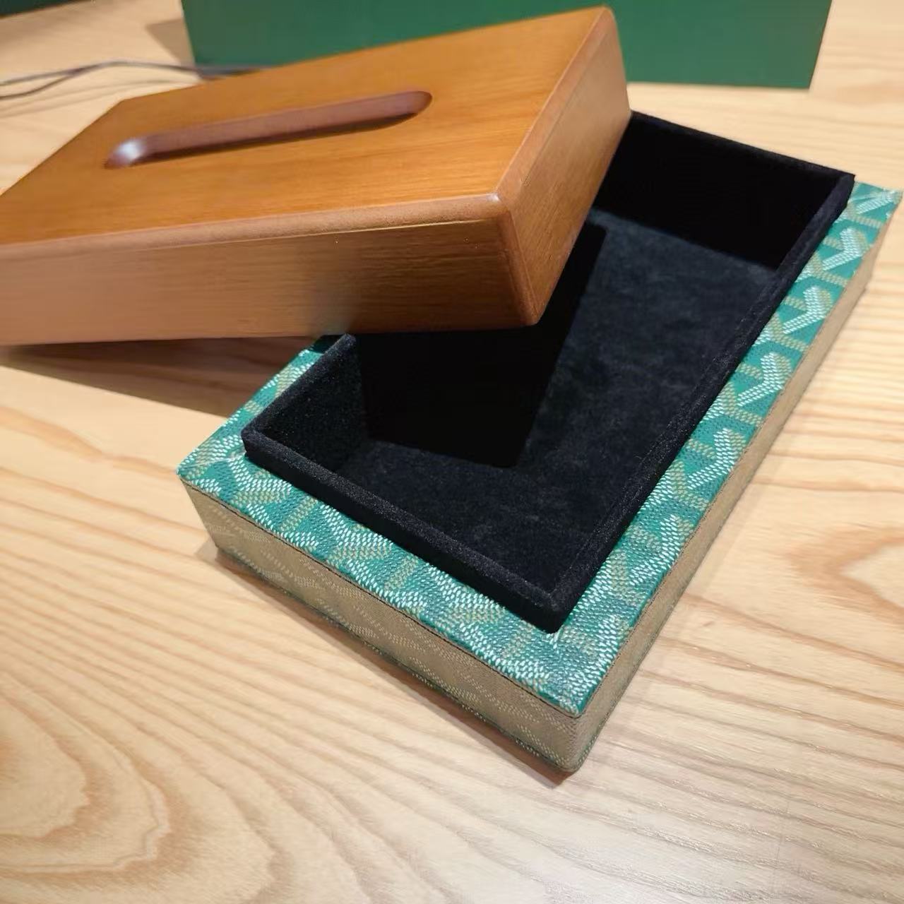 GOYARD TISSUE BOX COVER