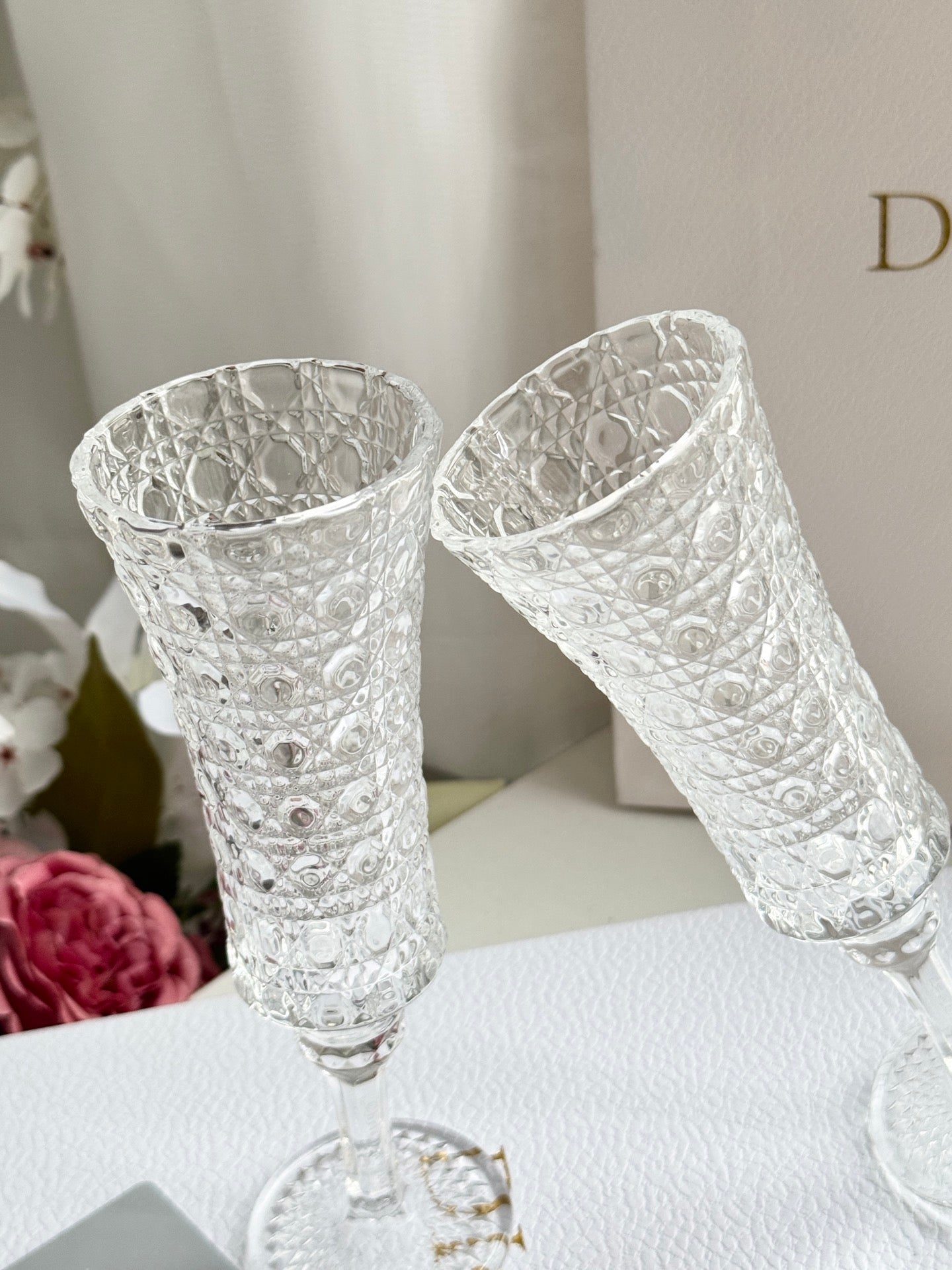 CHRISTIAN CHAMPAGNE GLASS SET