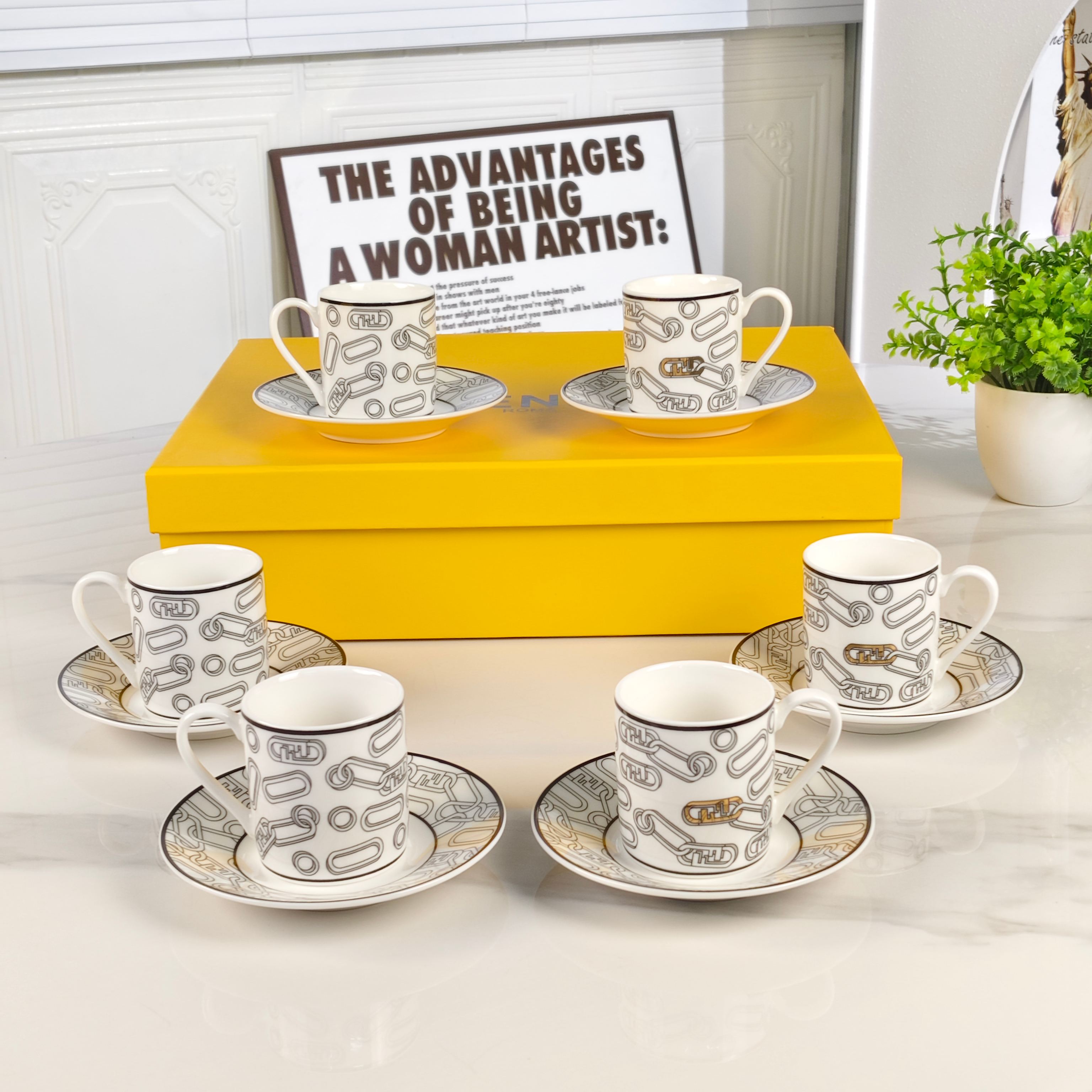 FENDI TEA CUP SET 2.0
