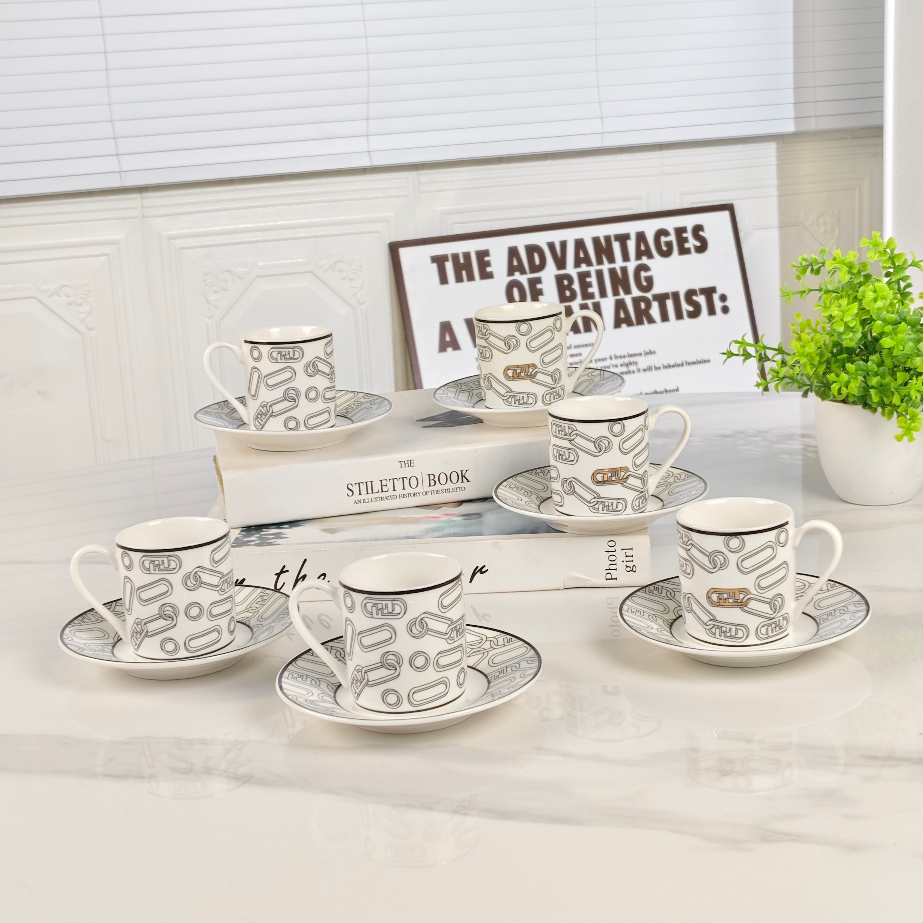 FENDI TEA CUP SET 2.0
