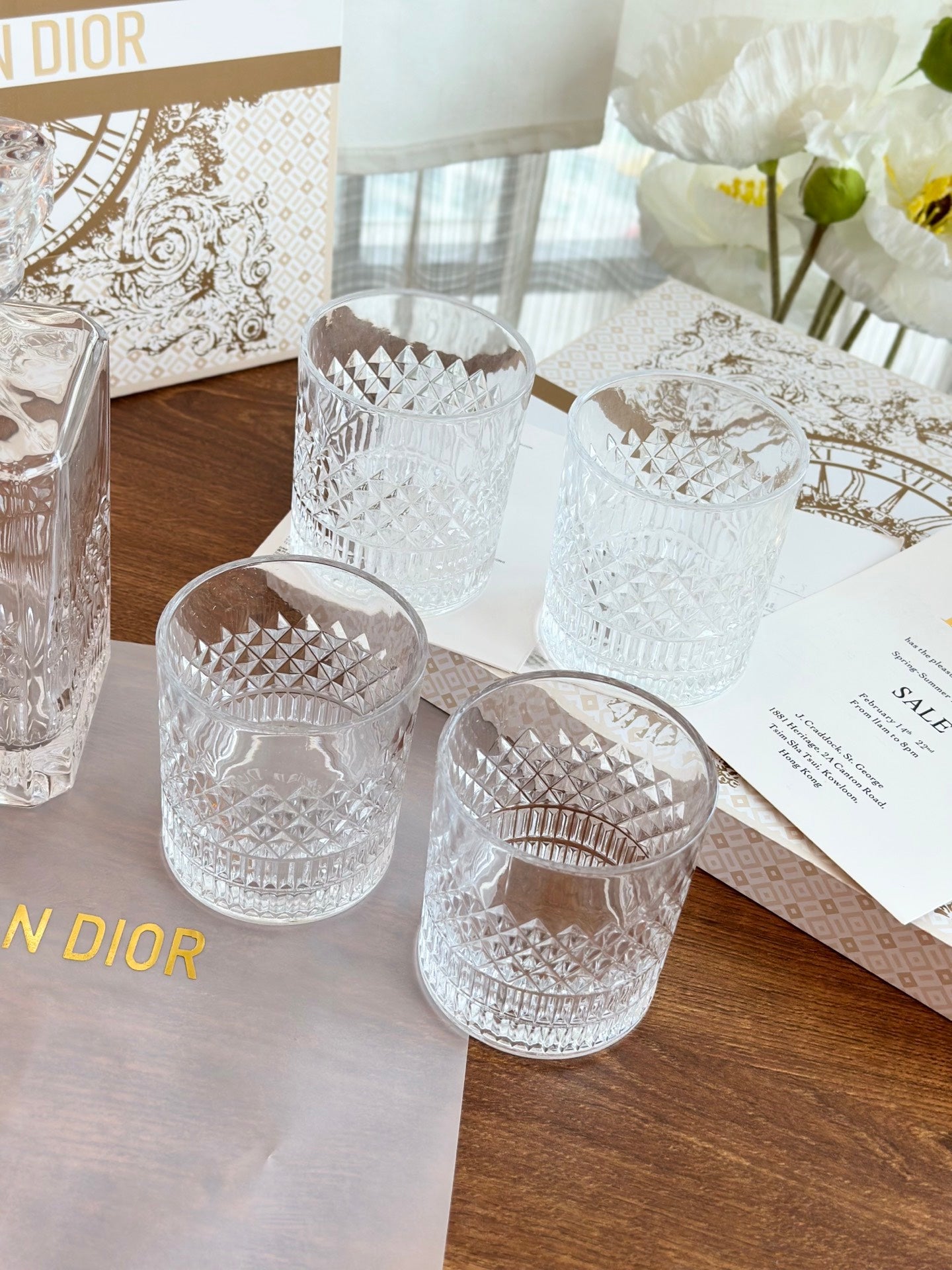 CHRISTIAN WHISKEY DECANTER SET
