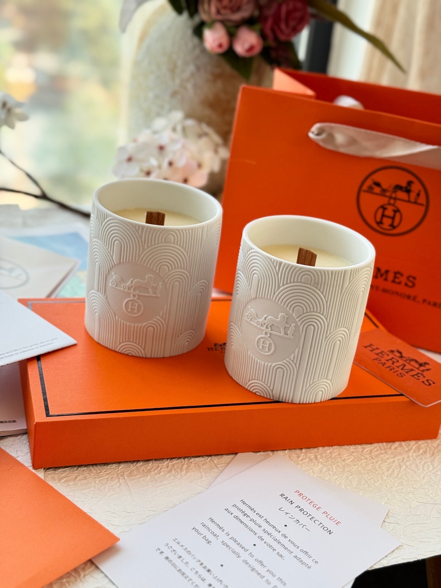 HERMES SCENTED CANDLES SET 2.0