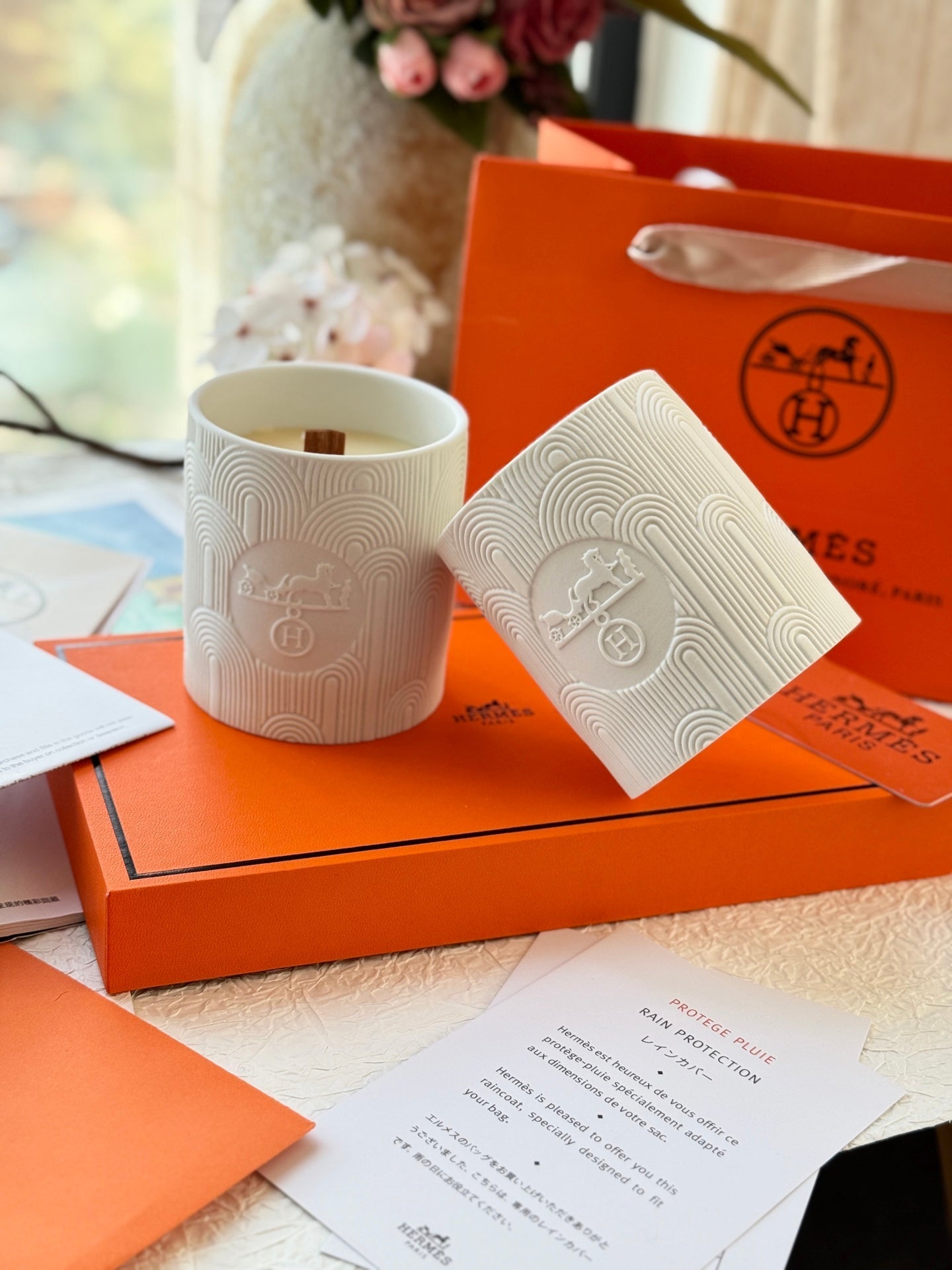 HERMES SCENTED CANDLES SET 2.0