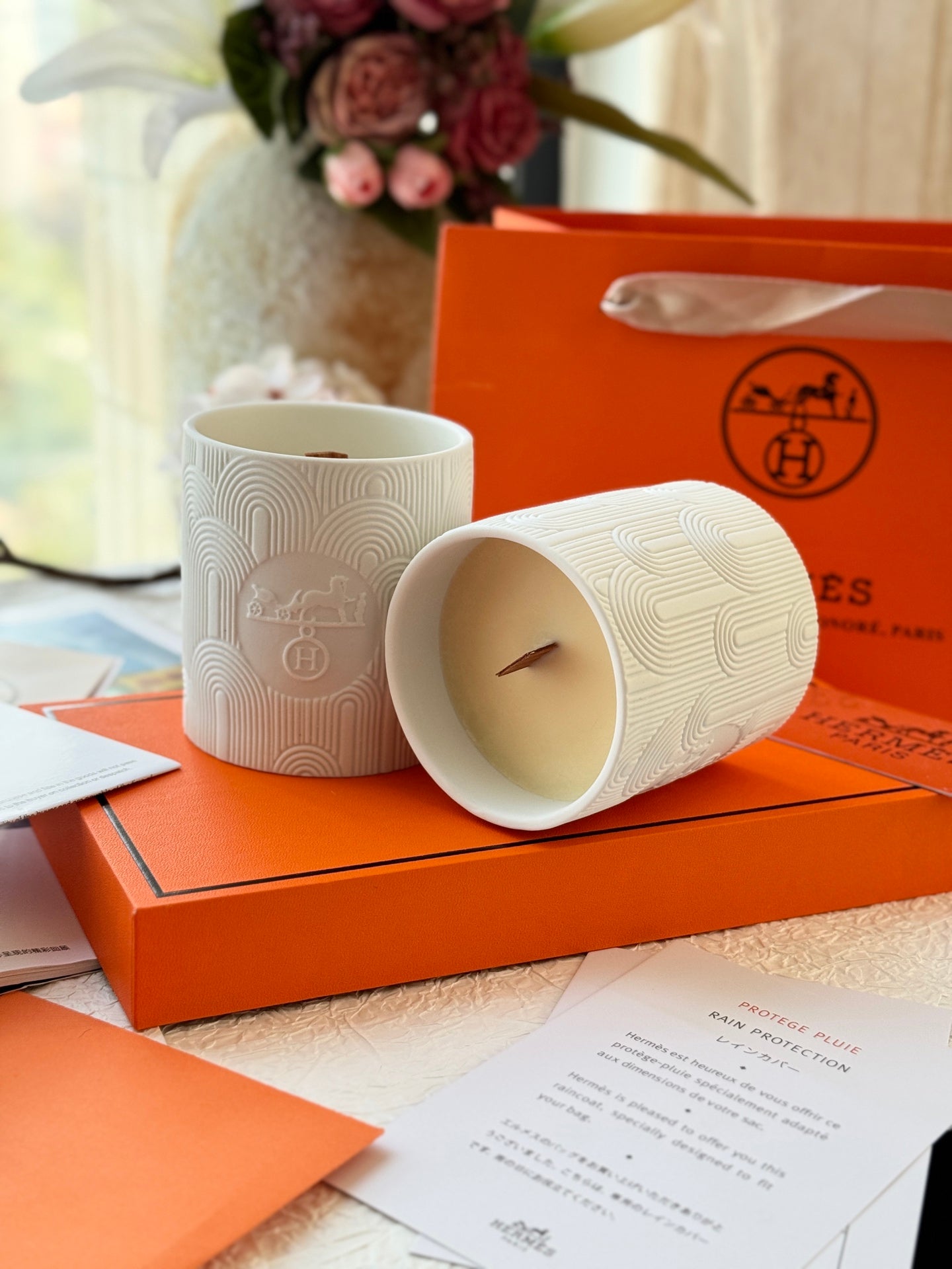 HERMES SCENTED CANDLES SET 2.0