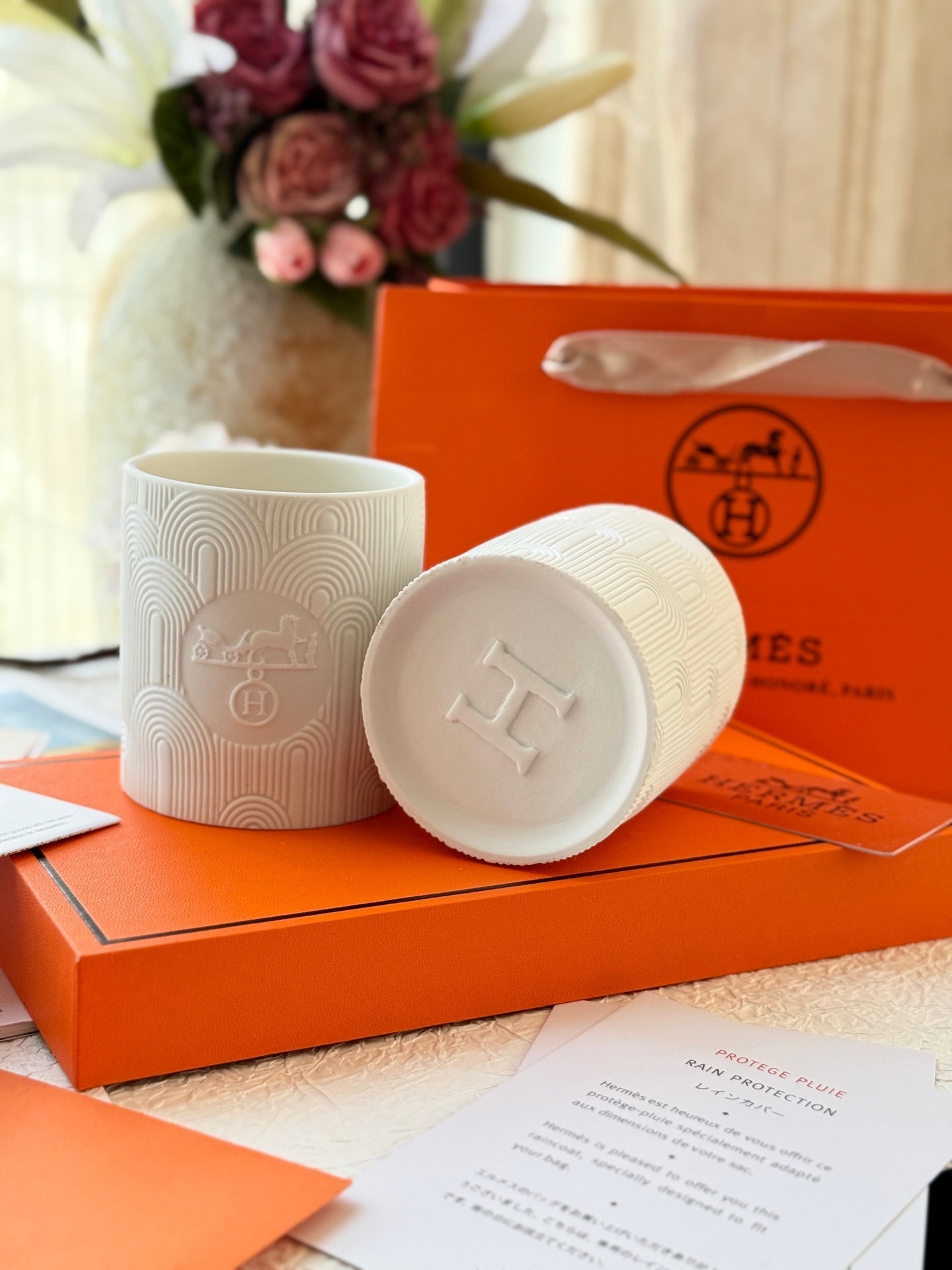 HERMES SCENTED CANDLES SET 2.0