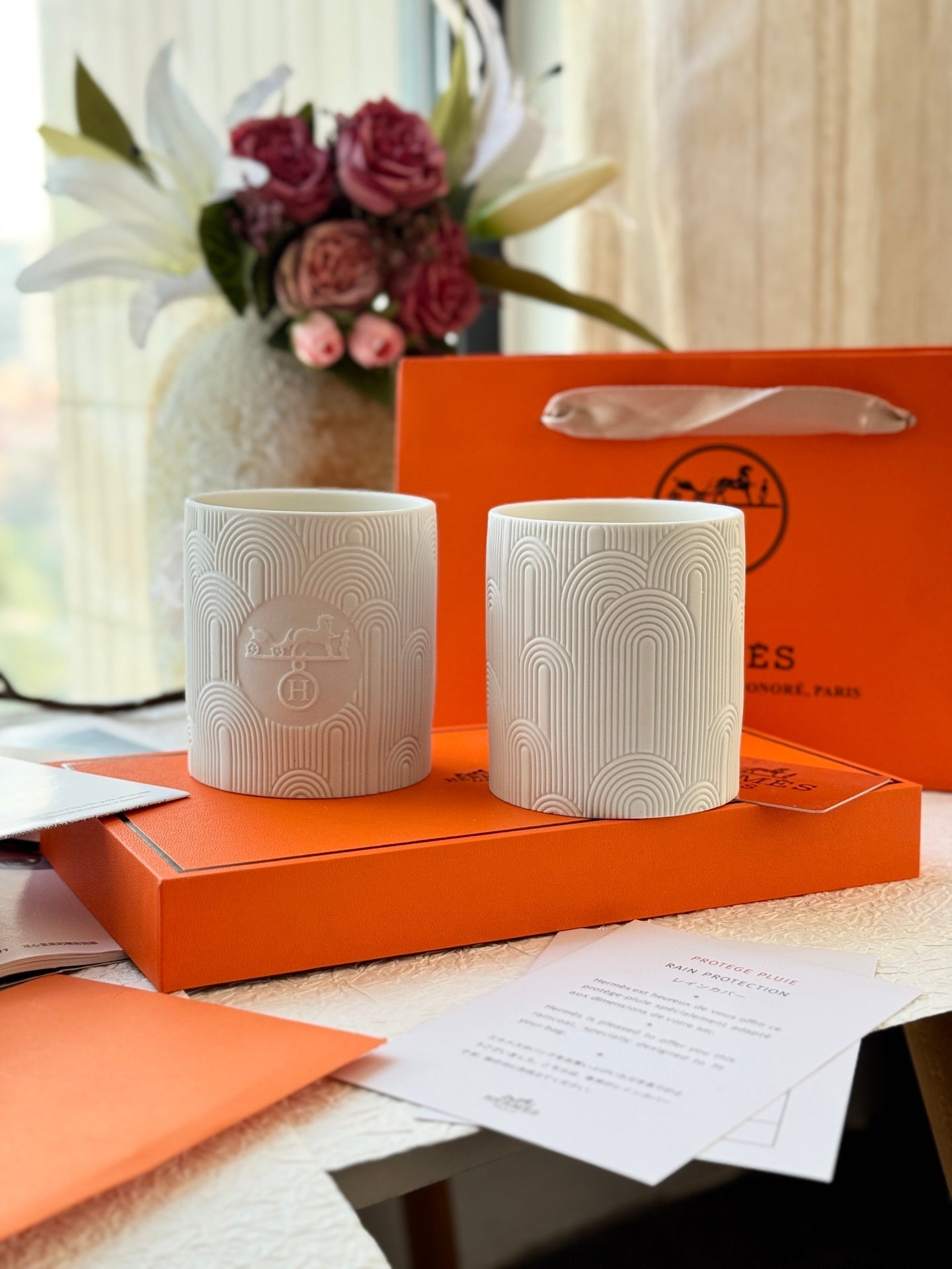 HERMES SCENTED CANDLES SET 2.0