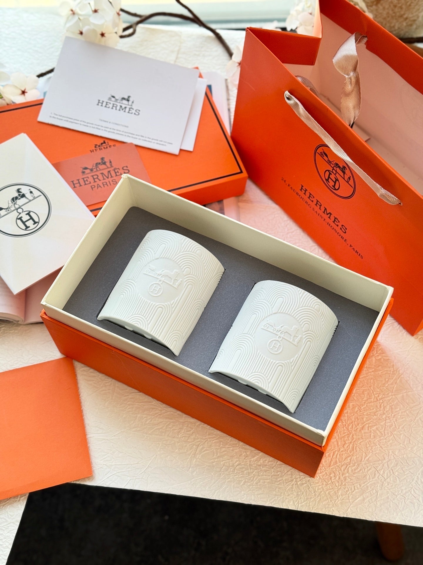 HERMES SCENTED CANDLES SET 2.0
