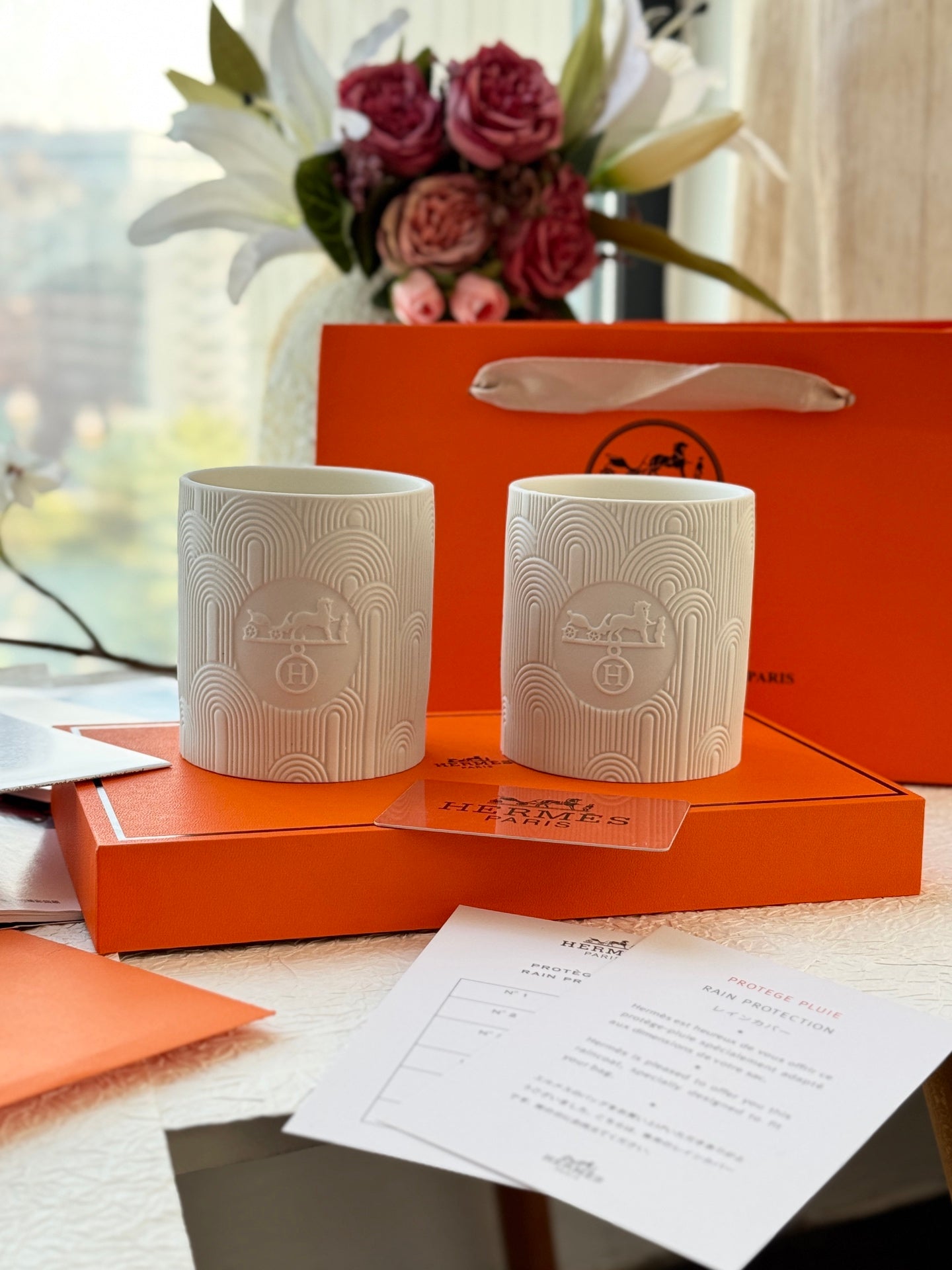 HERMES SCENTED CANDLES SET 2.0