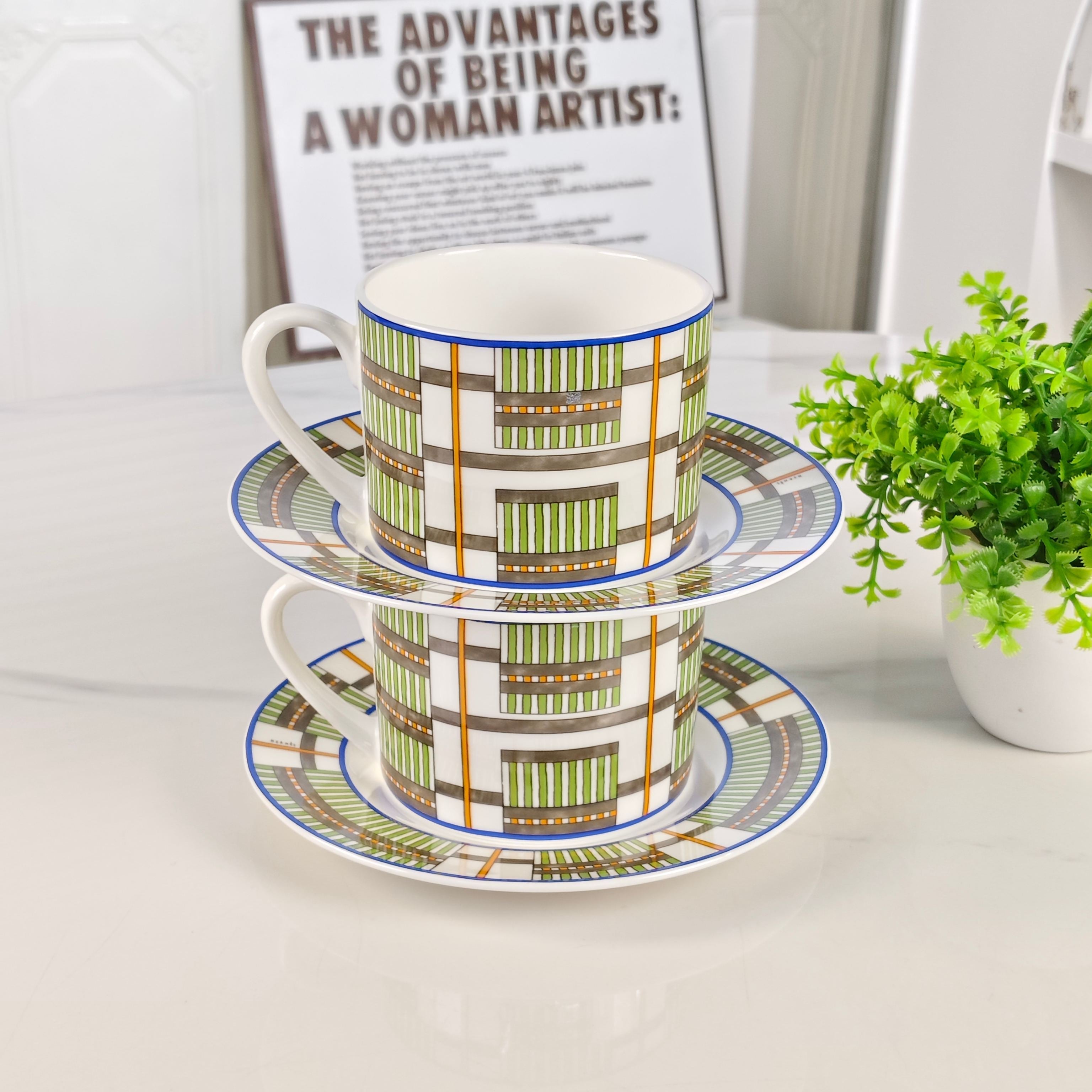 HERMES TEA CUP SET