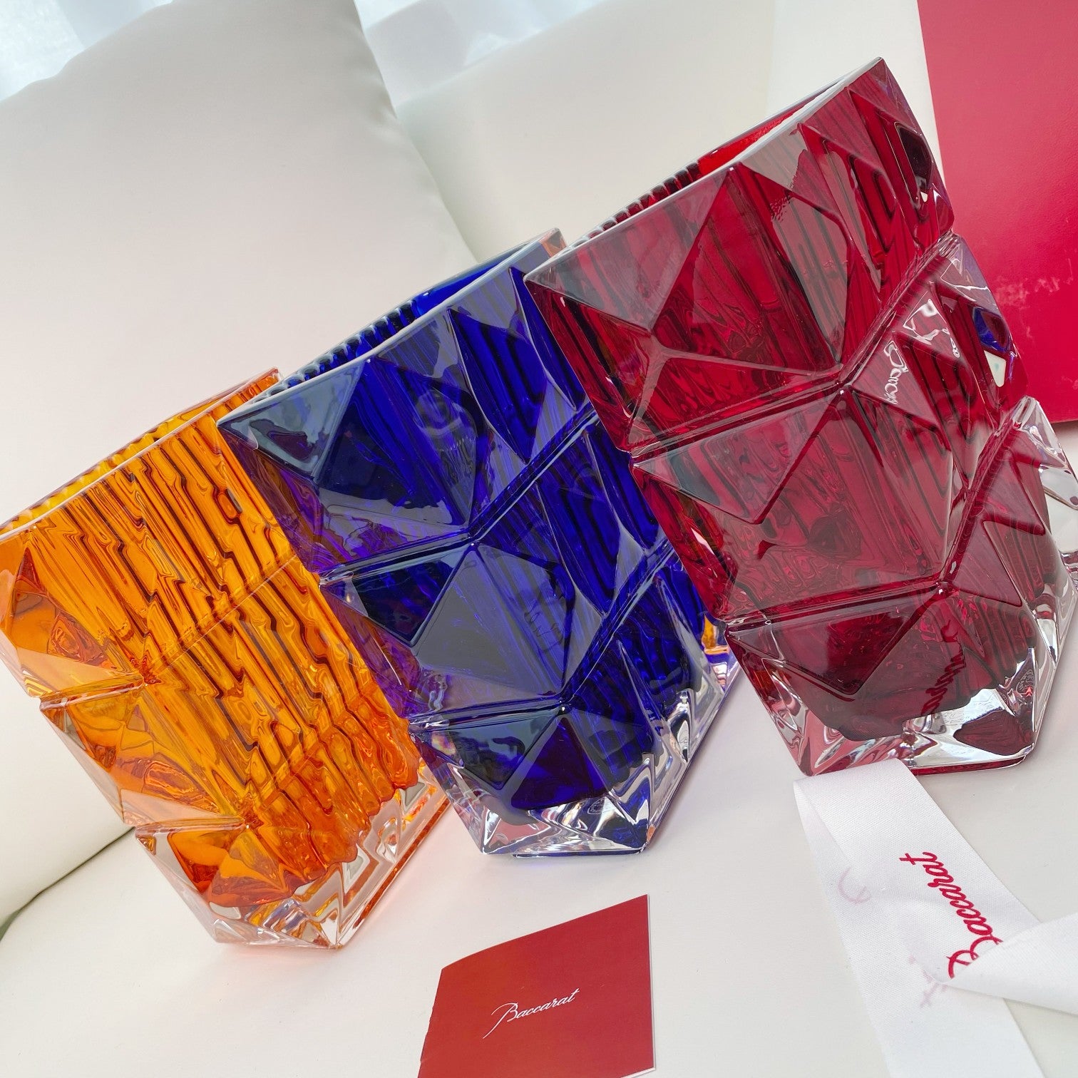 BACCARAT LOUXOR RECTANGLE FLOWER VASE
