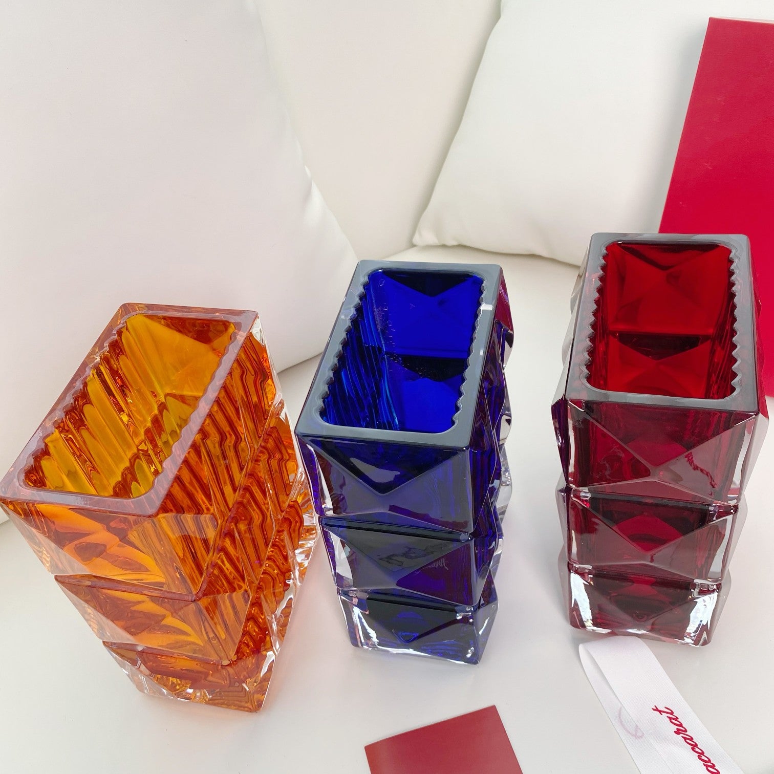 BACCARAT LOUXOR RECTANGLE FLOWER VASE