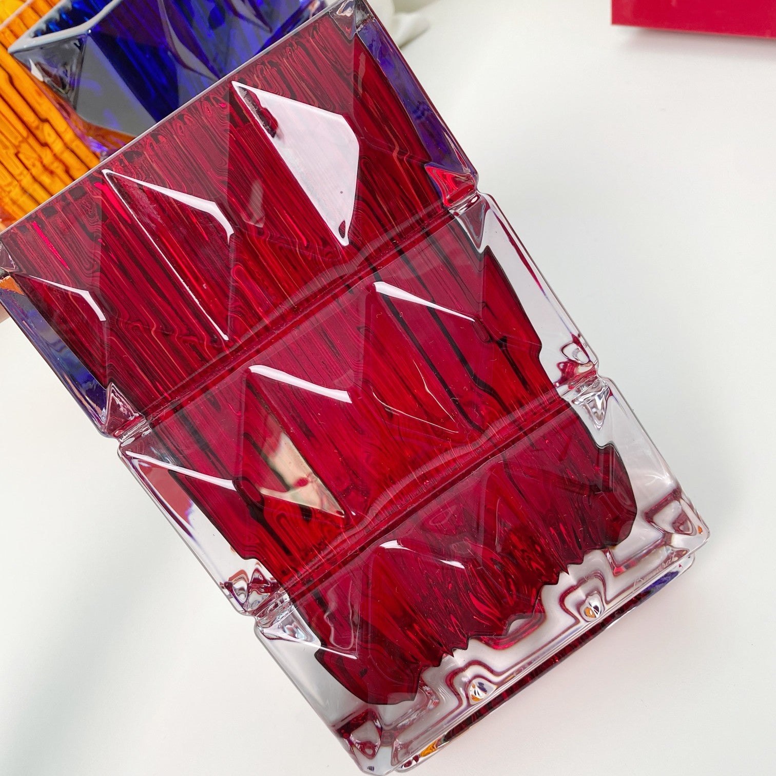 BACCARAT LOUXOR RECTANGLE FLOWER VASE