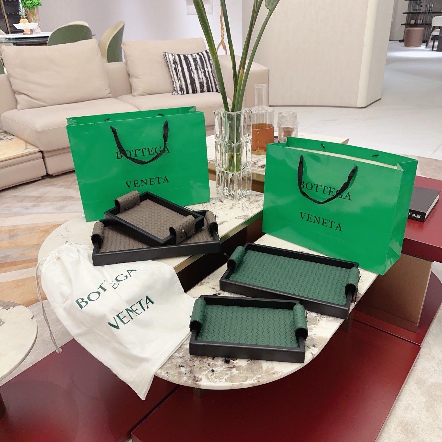 BOTTEGA SERVING TRAY SET