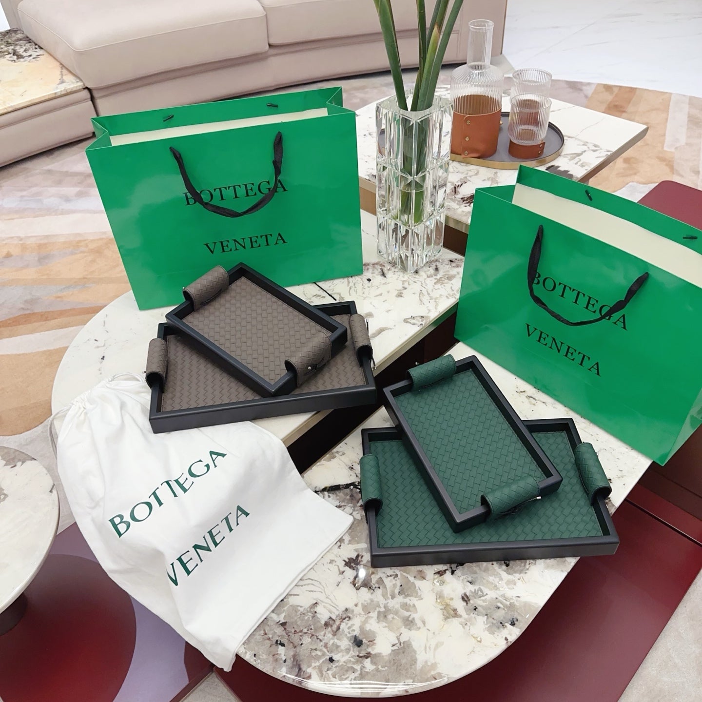 BOTTEGA SERVING TRAY SET
