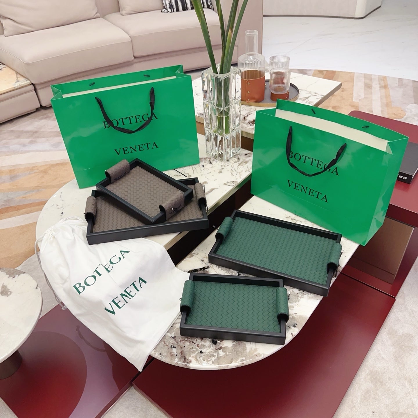 BOTTEGA SERVING TRAY SET