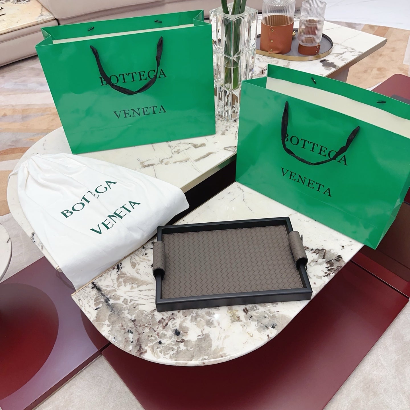 BOTTEGA SERVING TRAY SET
