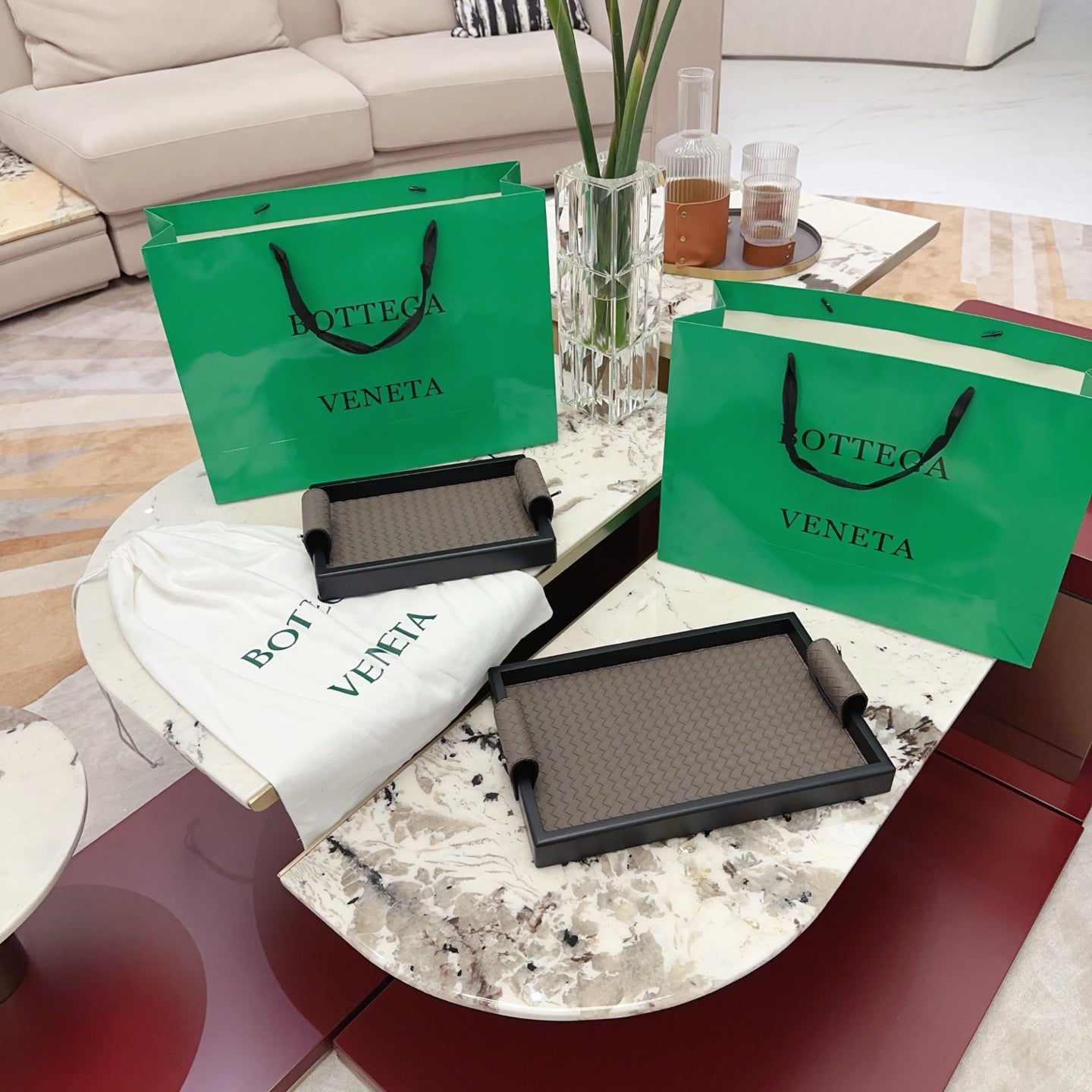 BOTTEGA SERVING TRAY SET