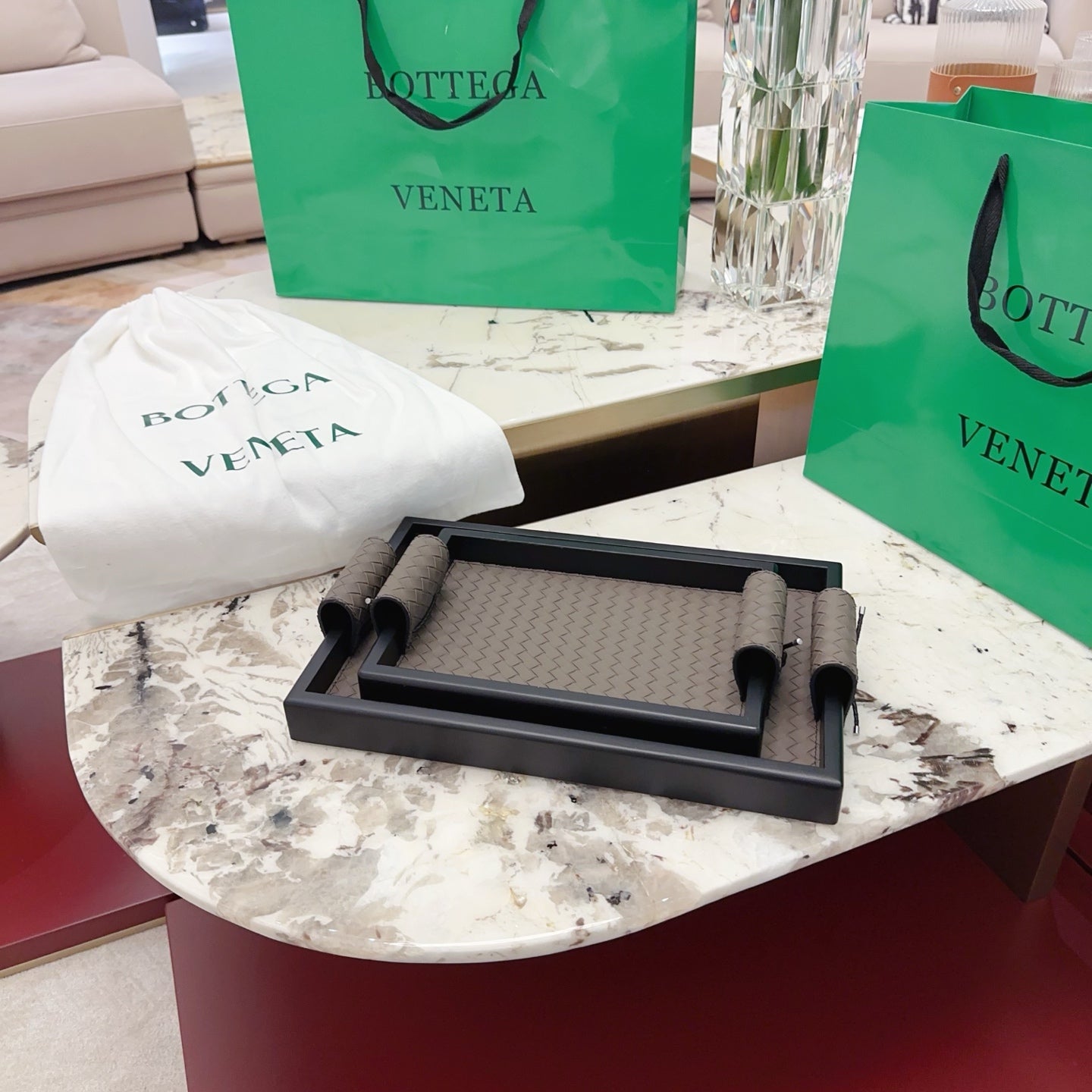 BOTTEGA SERVING TRAY SET