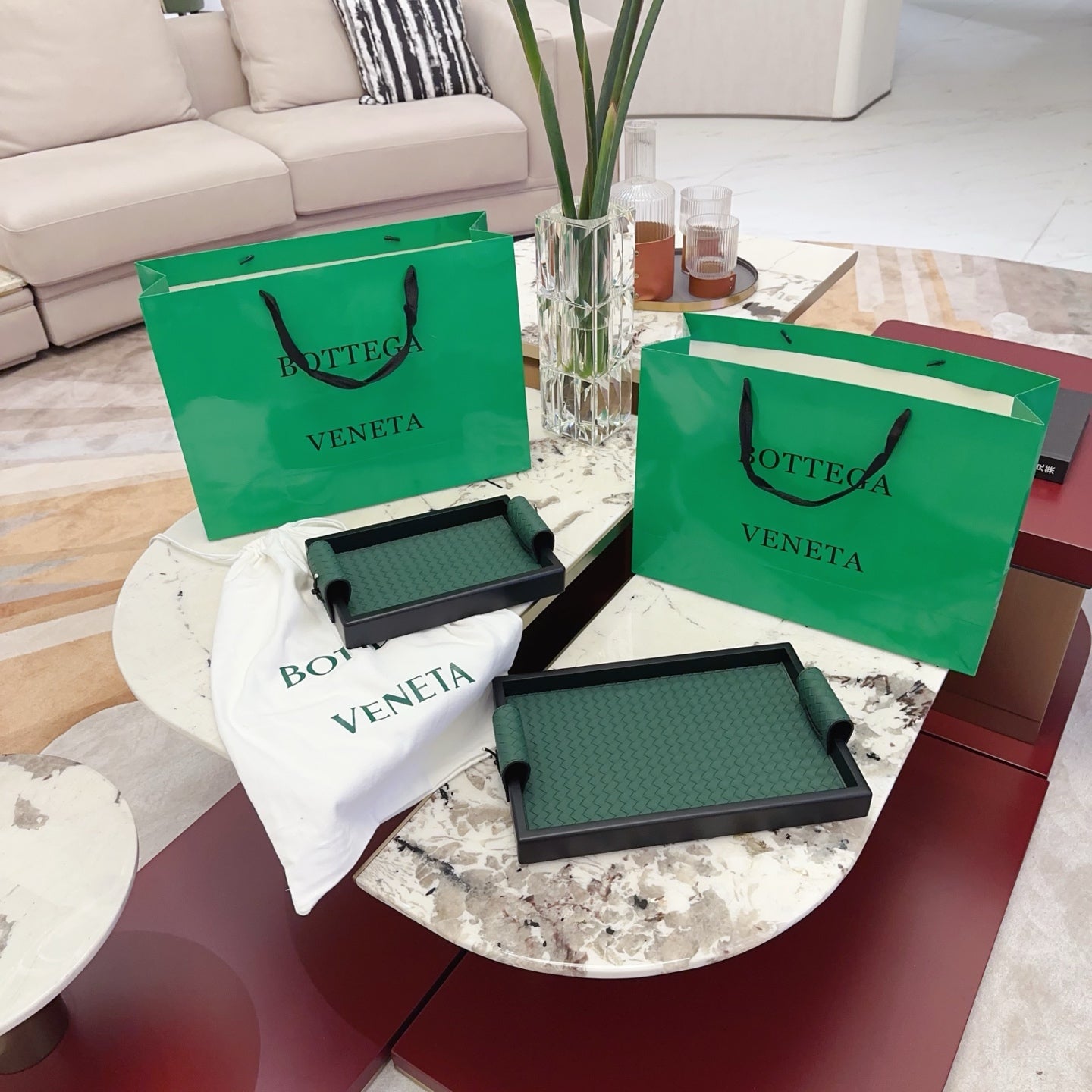 BOTTEGA SERVING TRAY SET