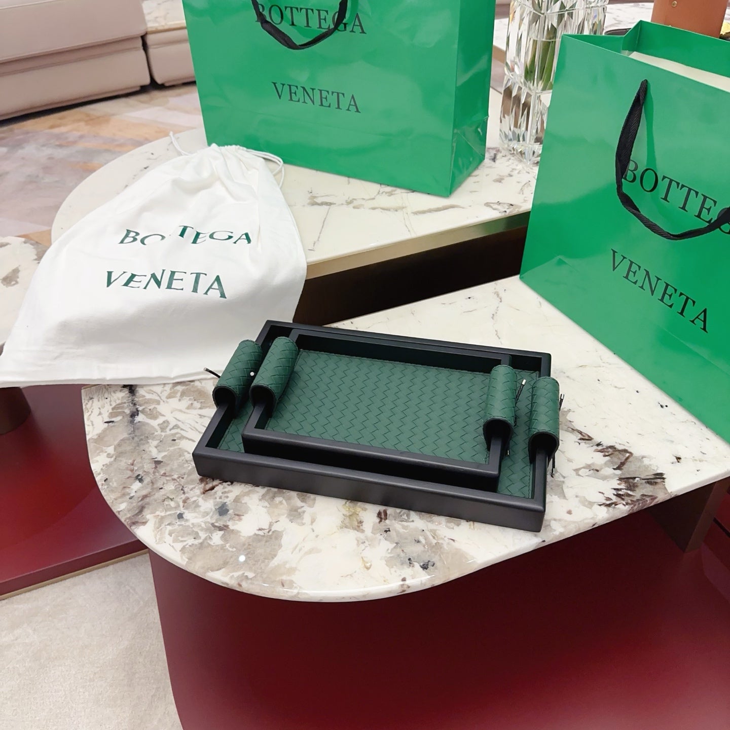BOTTEGA SERVING TRAY SET
