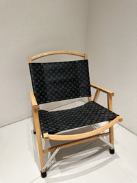 CUSTOM LV FOLDING CHAIR (BLACK MONOGRAM)