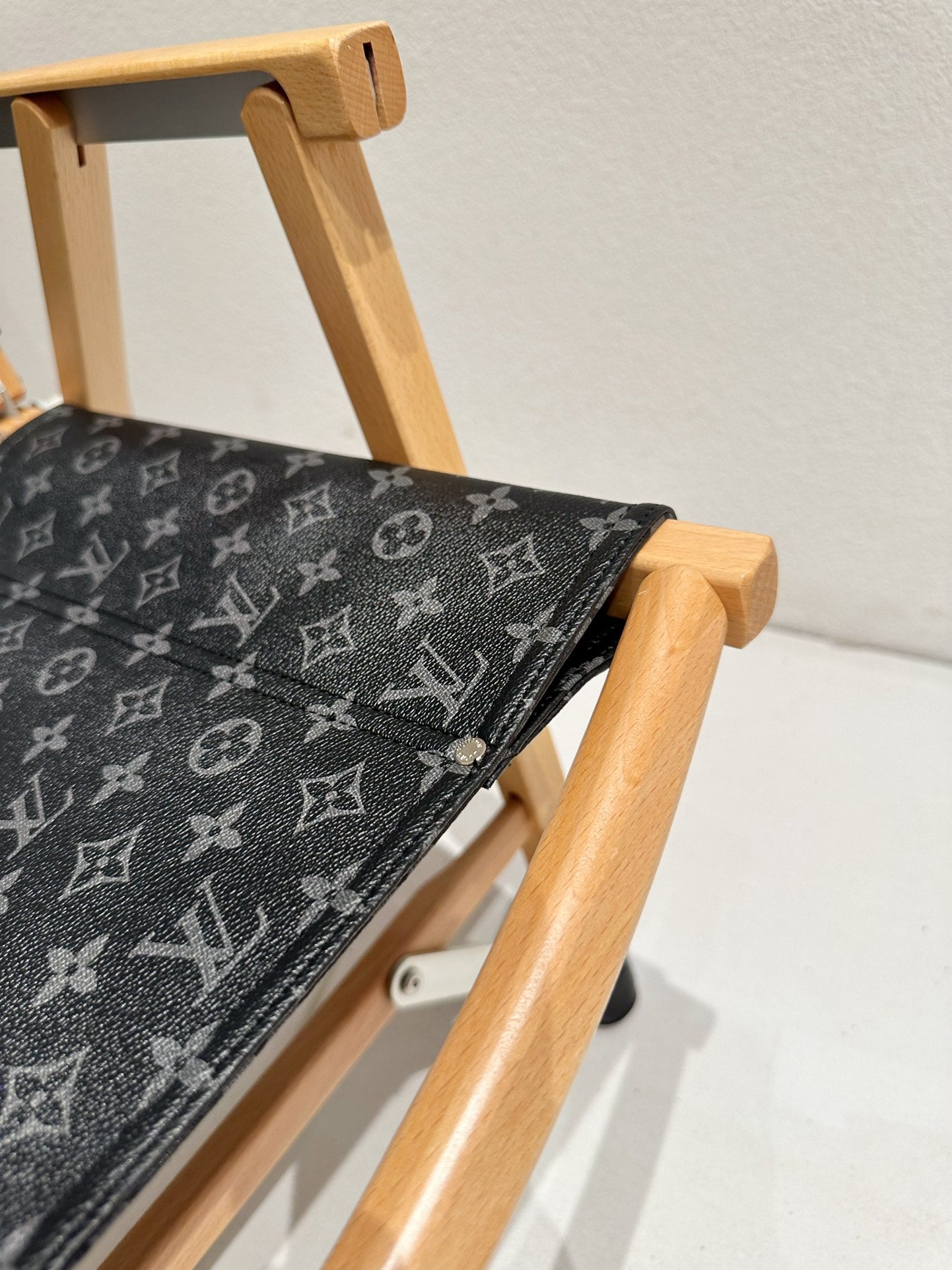 CUSTOM LV FOLDING CHAIR (BLACK MONOGRAM)