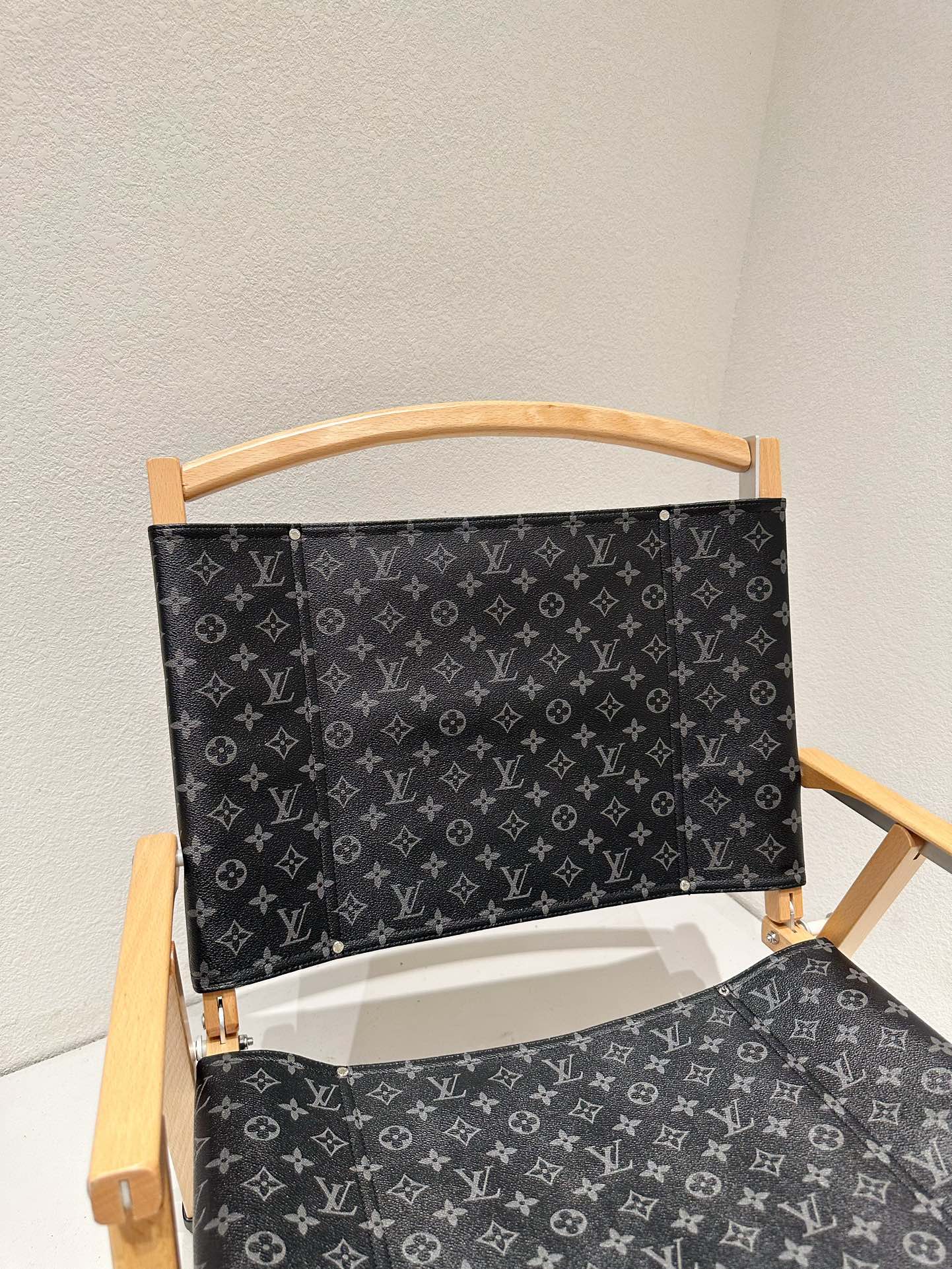 CUSTOM LV FOLDING CHAIR (BLACK MONOGRAM)