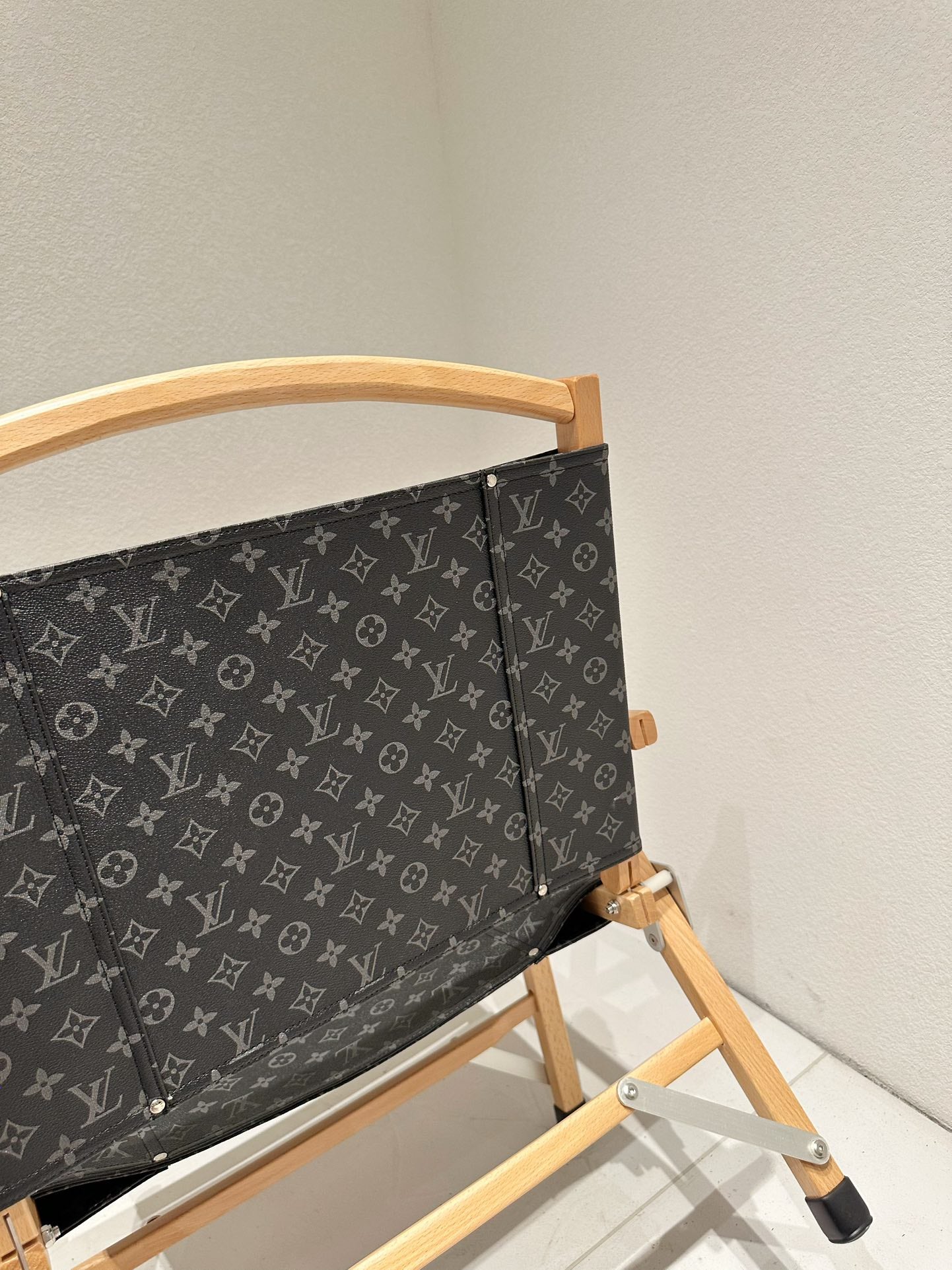 CUSTOM LV FOLDING CHAIR (BLACK MONOGRAM)
