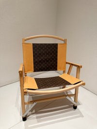 CUSTOM LV FOLDING CHAIR (TWO TONE)