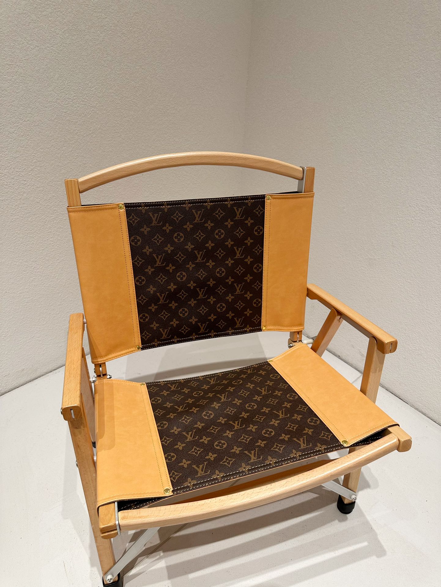 CUSTOM LV FOLDING CHAIR (TWO TONE)