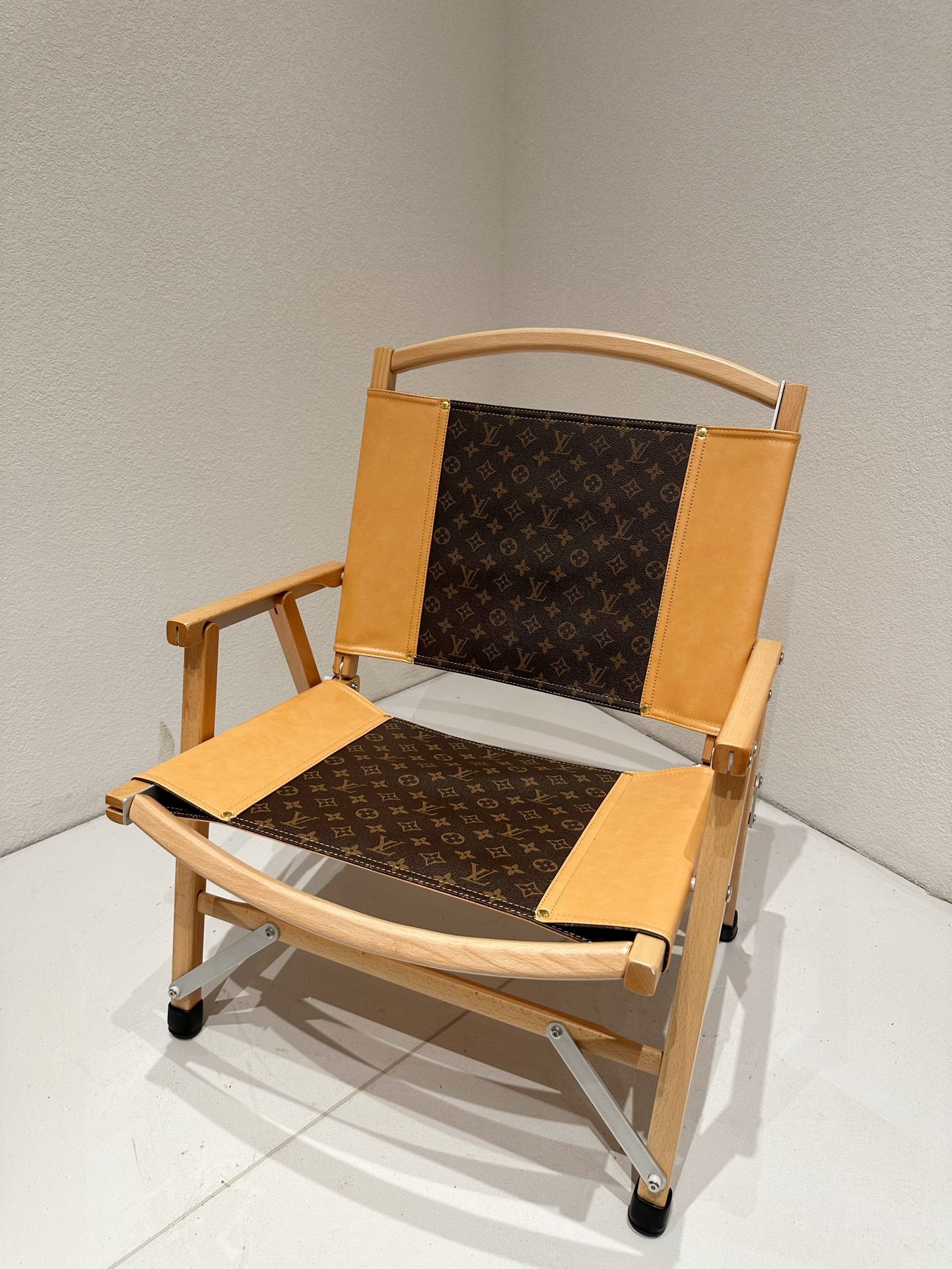 CUSTOM LV FOLDING CHAIR (TWO TONE)