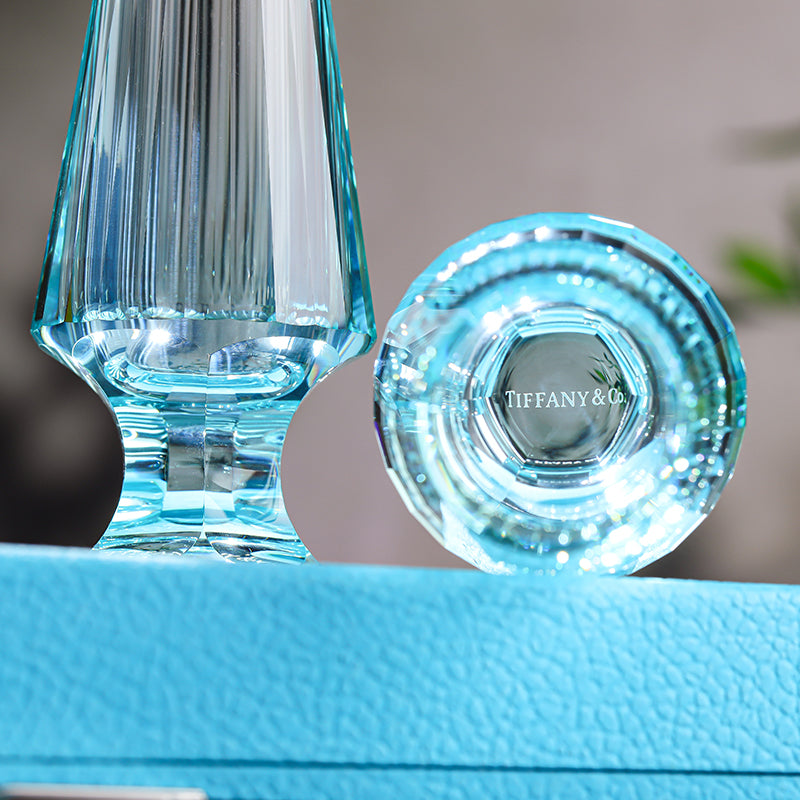 TIFFANY GLASS CUP SET