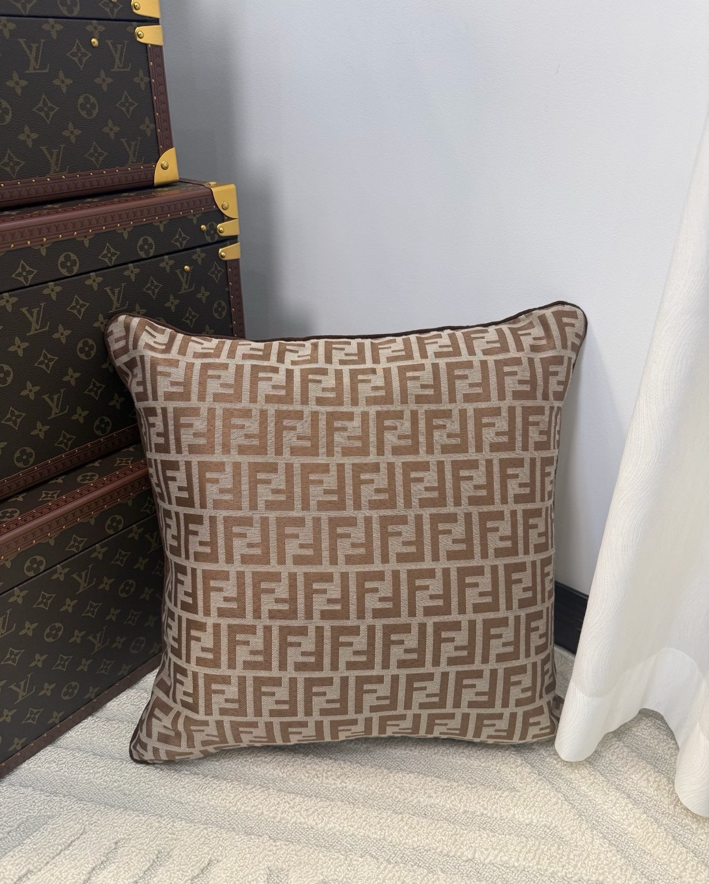 FENDI MONOGRAM THROW PILLOW