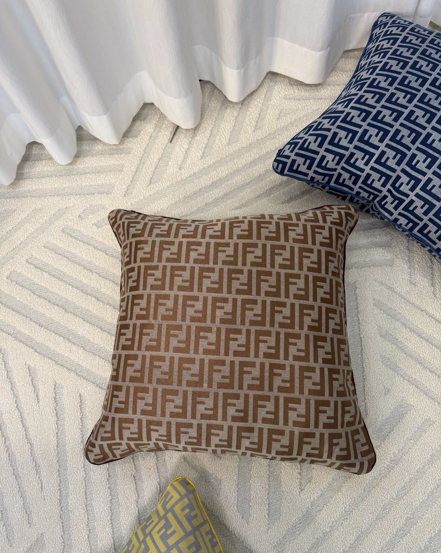 FENDI MONOGRAM THROW PILLOW