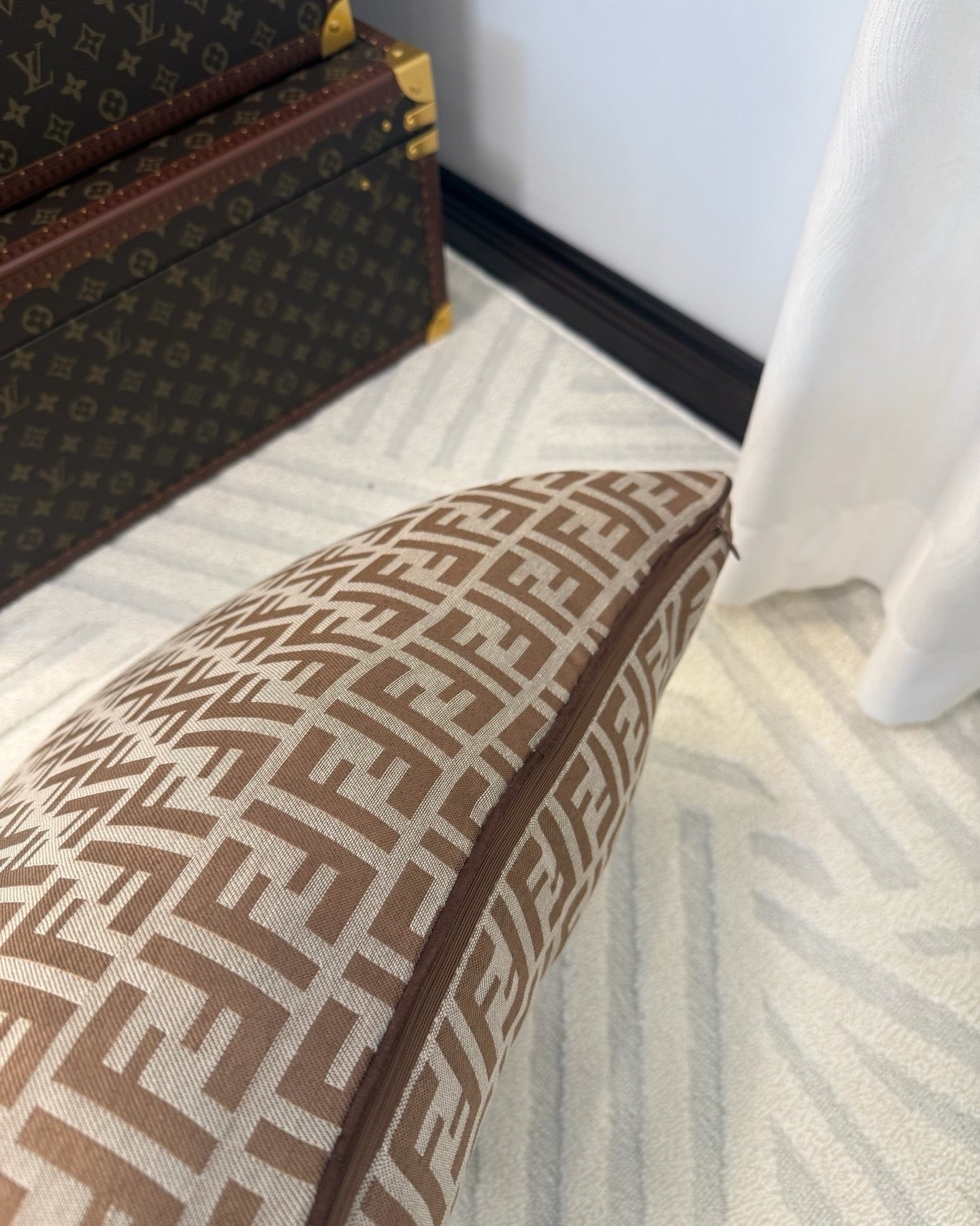 FENDI MONOGRAM THROW PILLOW