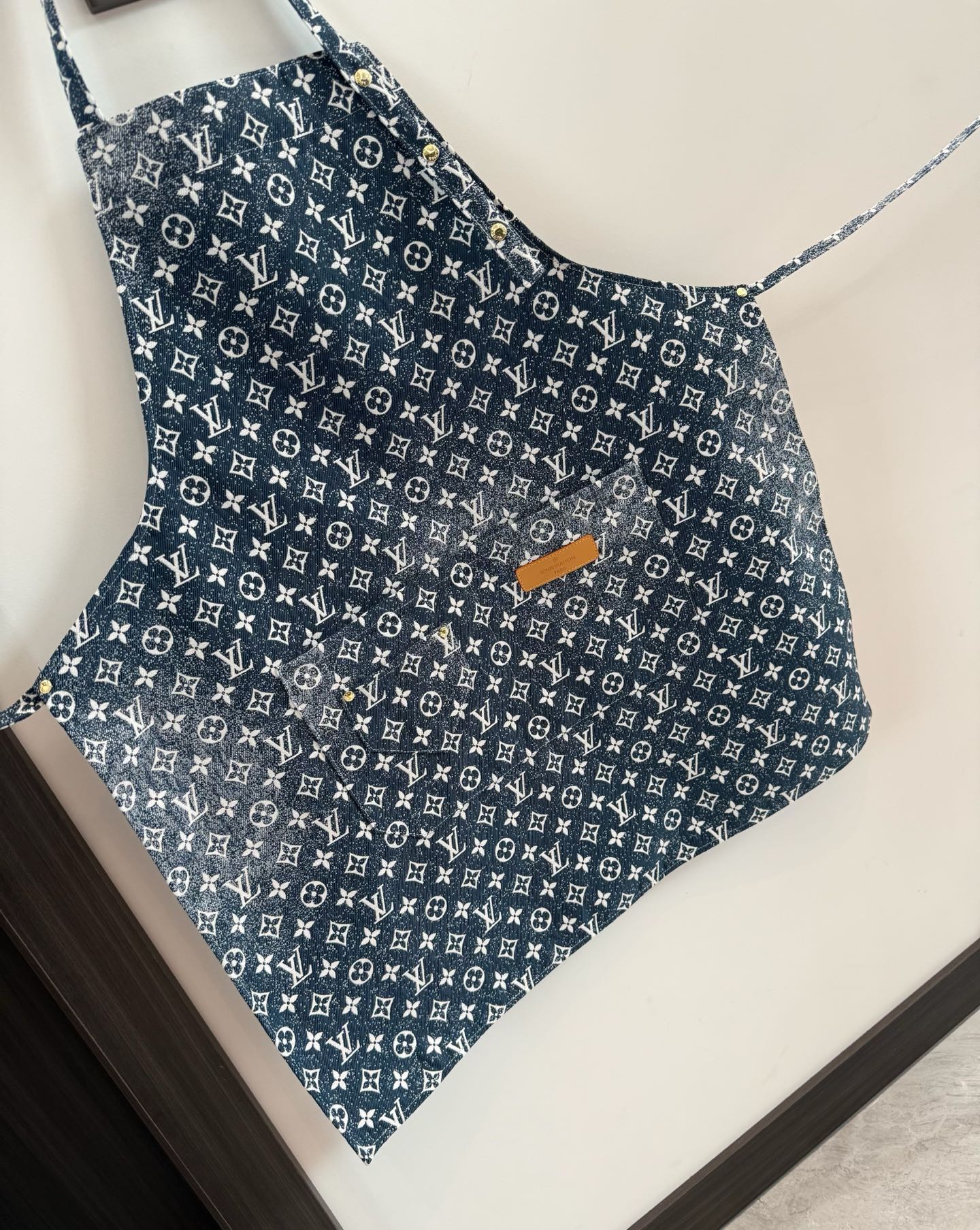 CUSTOM LV DENIM APRON