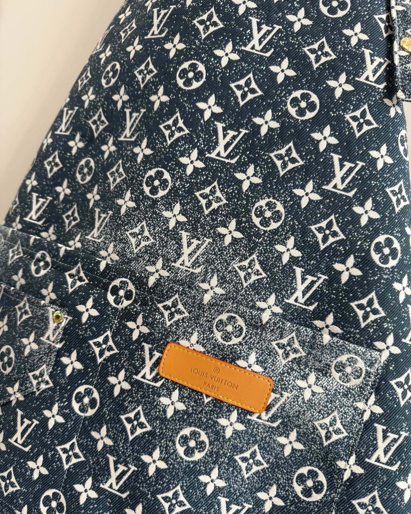 CUSTOM LV DENIM APRON