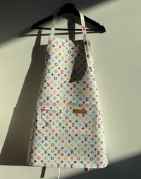 CUSTOM LV LEATHER APRON (MURAKAMI)