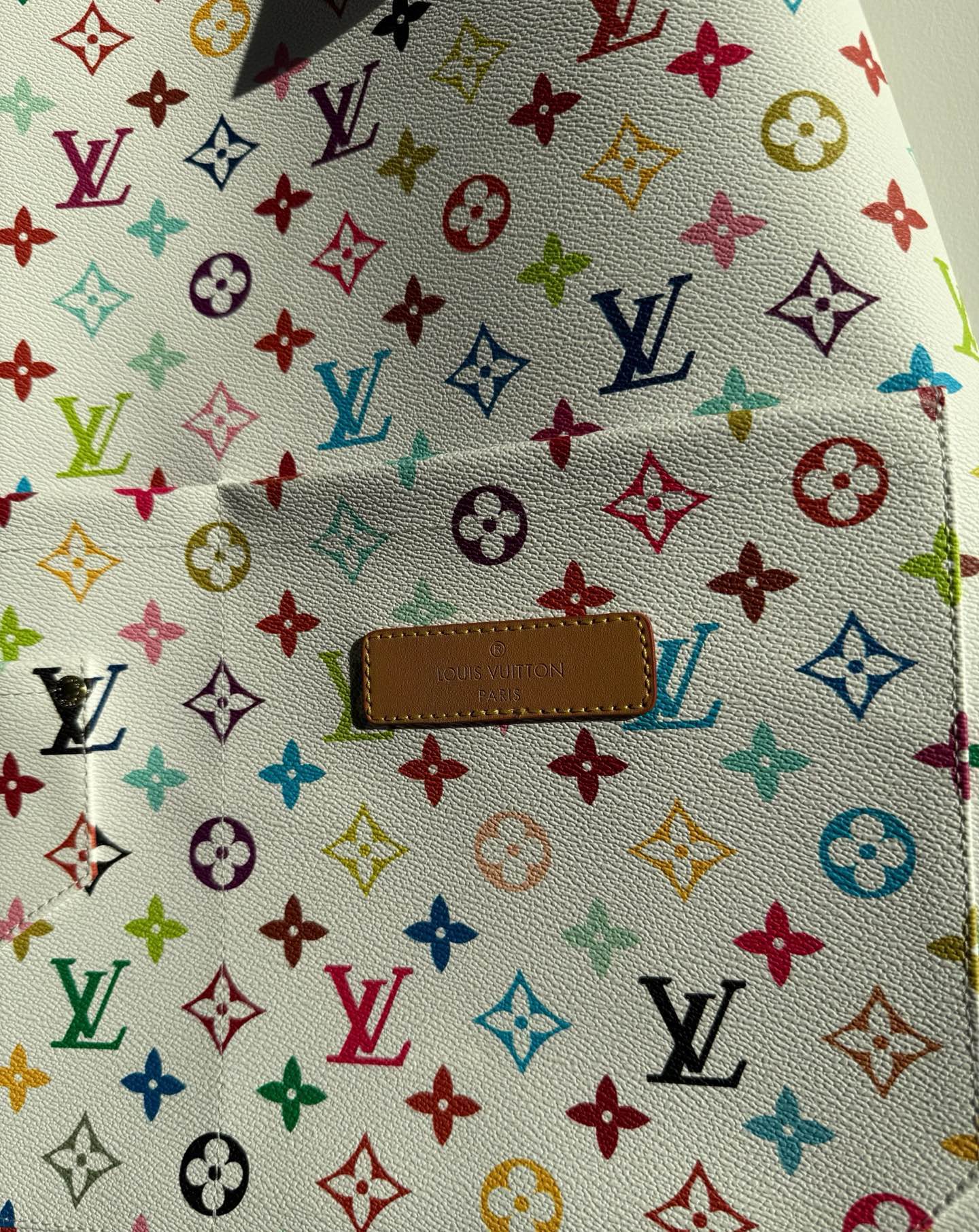 CUSTOM LV LEATHER APRON (MURAKAMI)