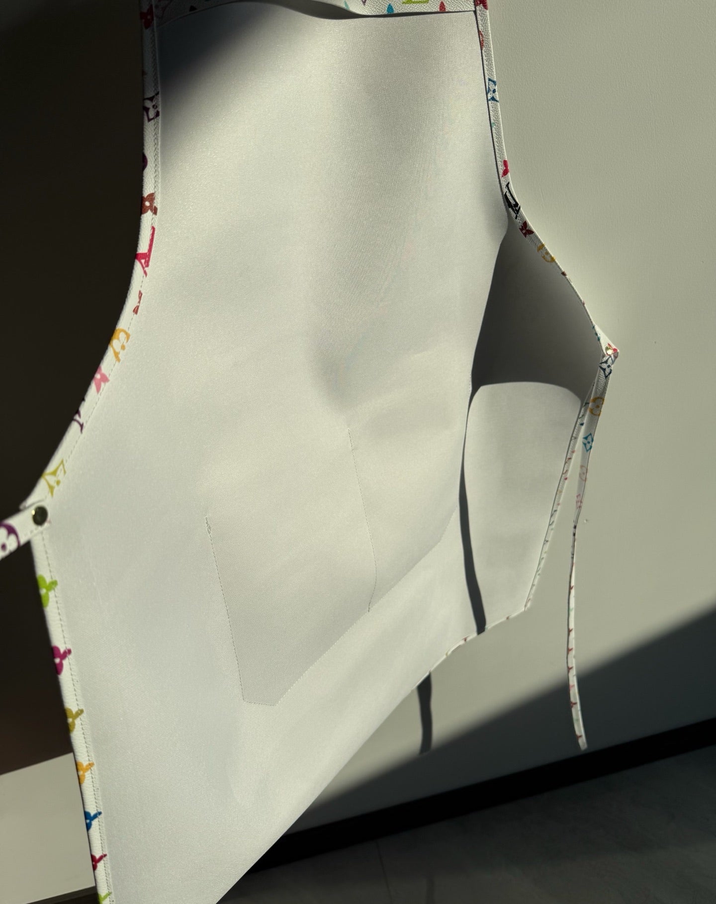 CUSTOM LV LEATHER APRON (MURAKAMI)