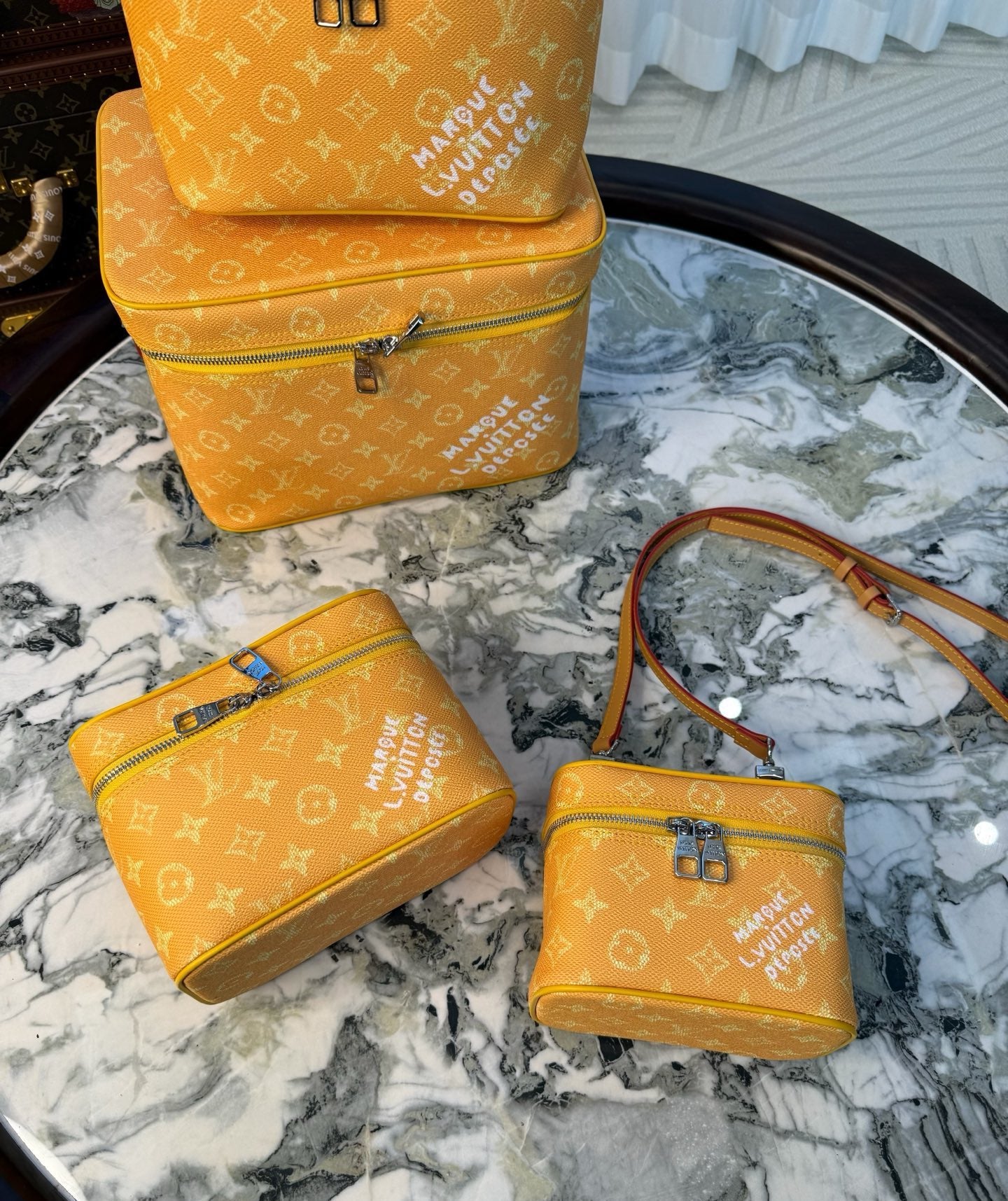 CUSTOM LV MAKE UP VANITY BAG (PHARRELL)