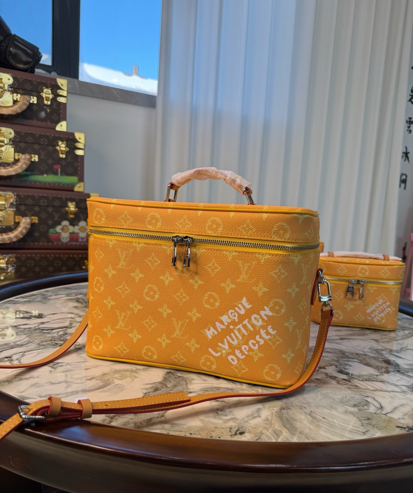 CUSTOM LV MAKE UP VANITY BAG (PHARRELL)