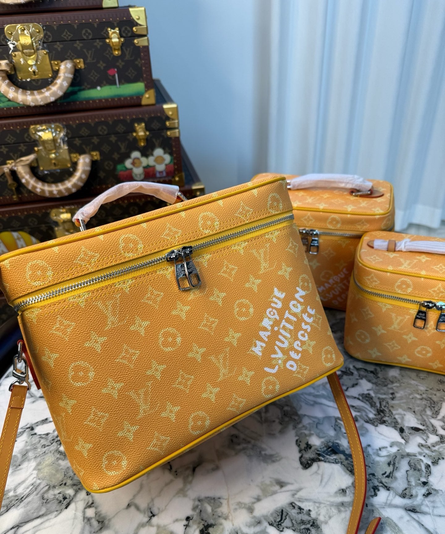 CUSTOM LV MAKE UP VANITY BAG (PHARRELL)