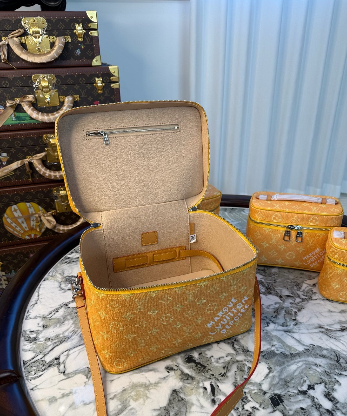 CUSTOM LV MAKE UP VANITY BAG (PHARRELL)