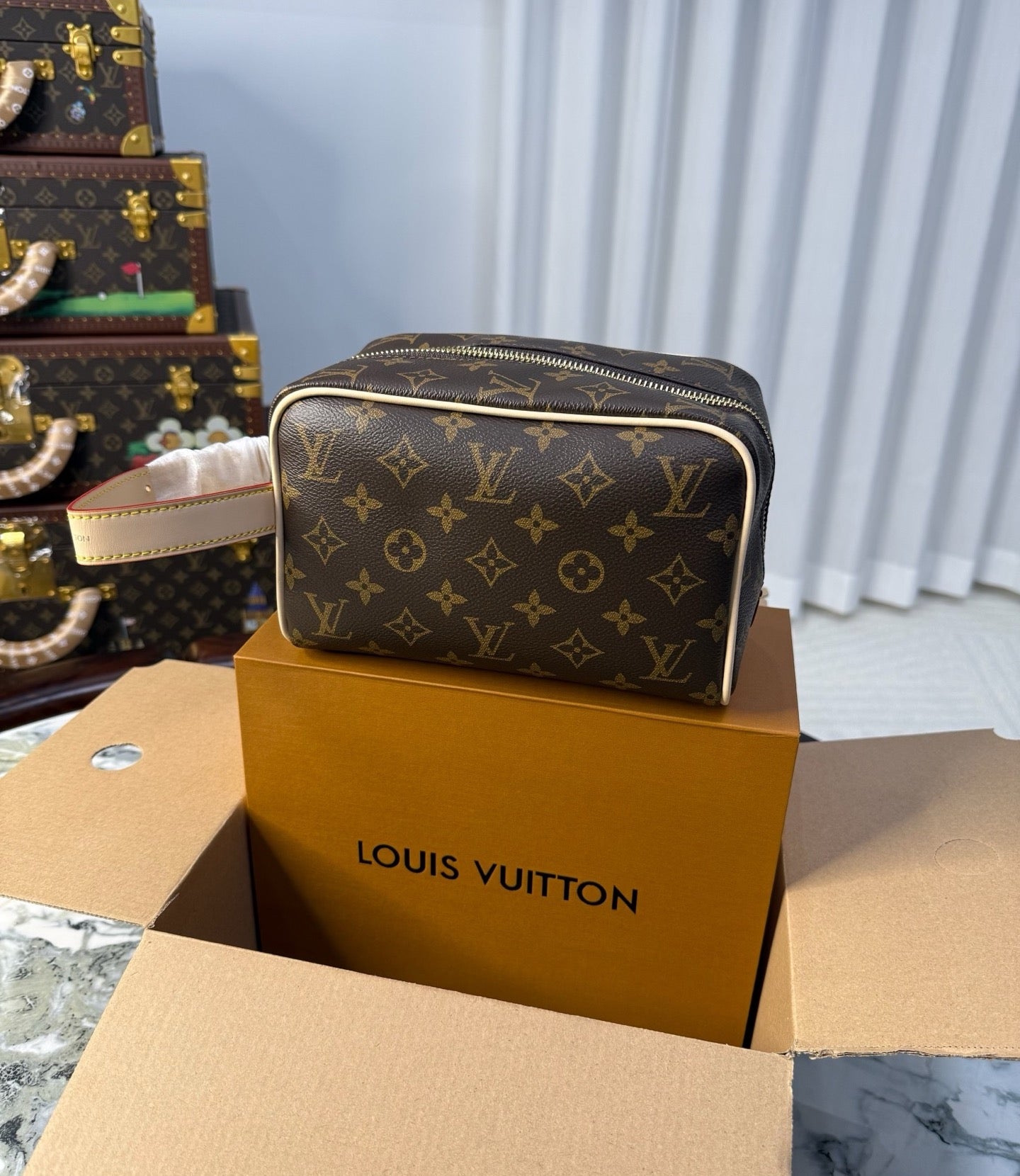 CUSTOM LV VANITY POUCH