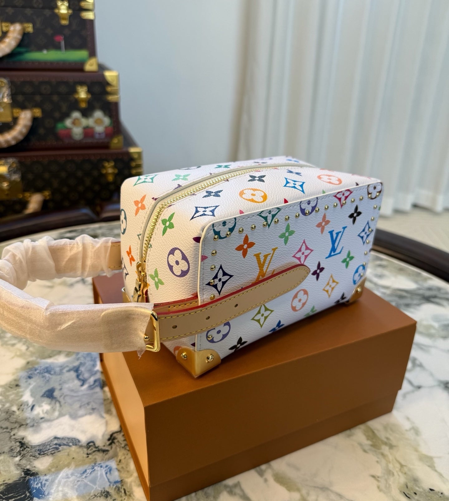 CUSTOM LV VANITY CASE (MURAKAMI)