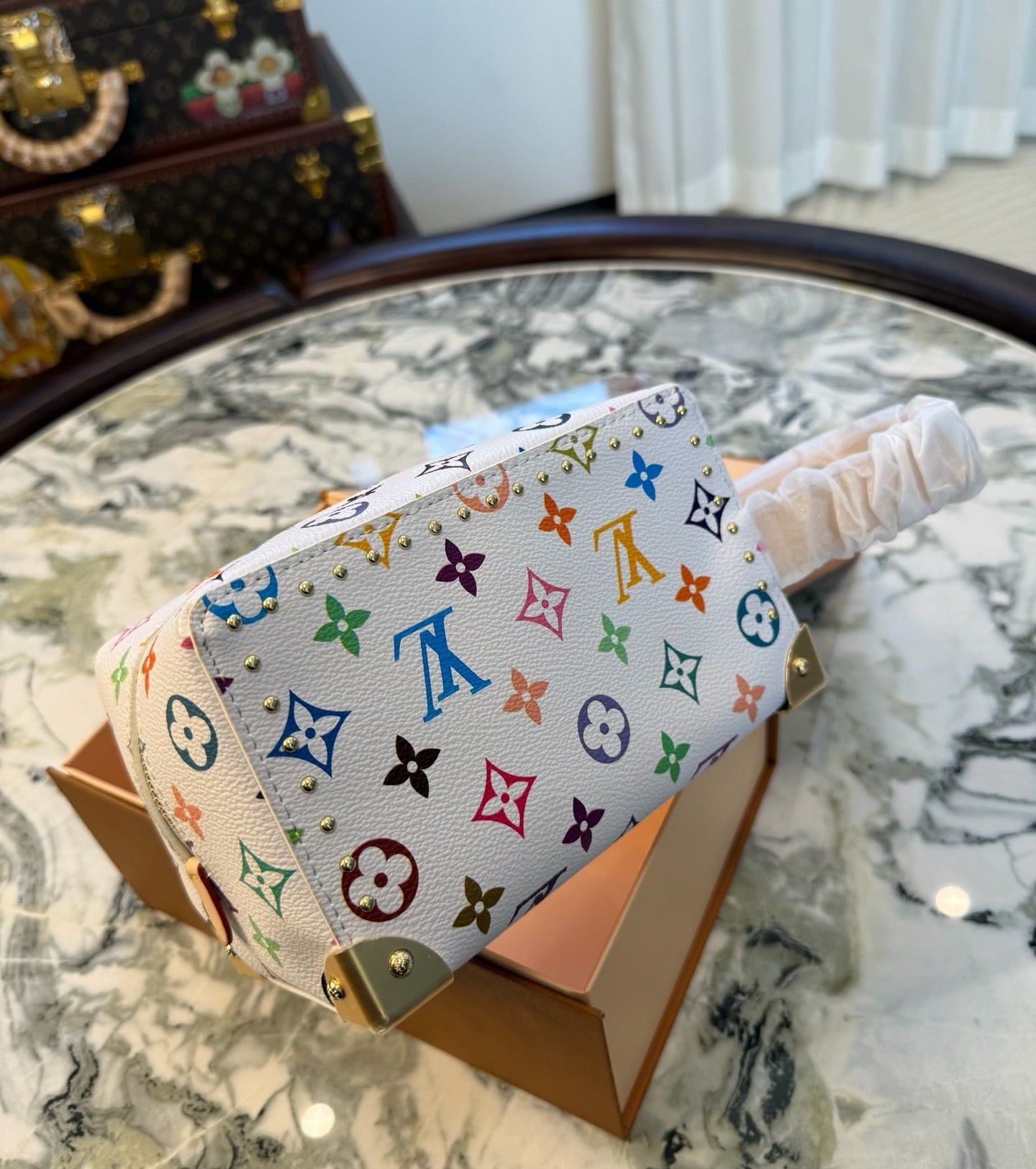 CUSTOM LV VANITY CASE (MURAKAMI)