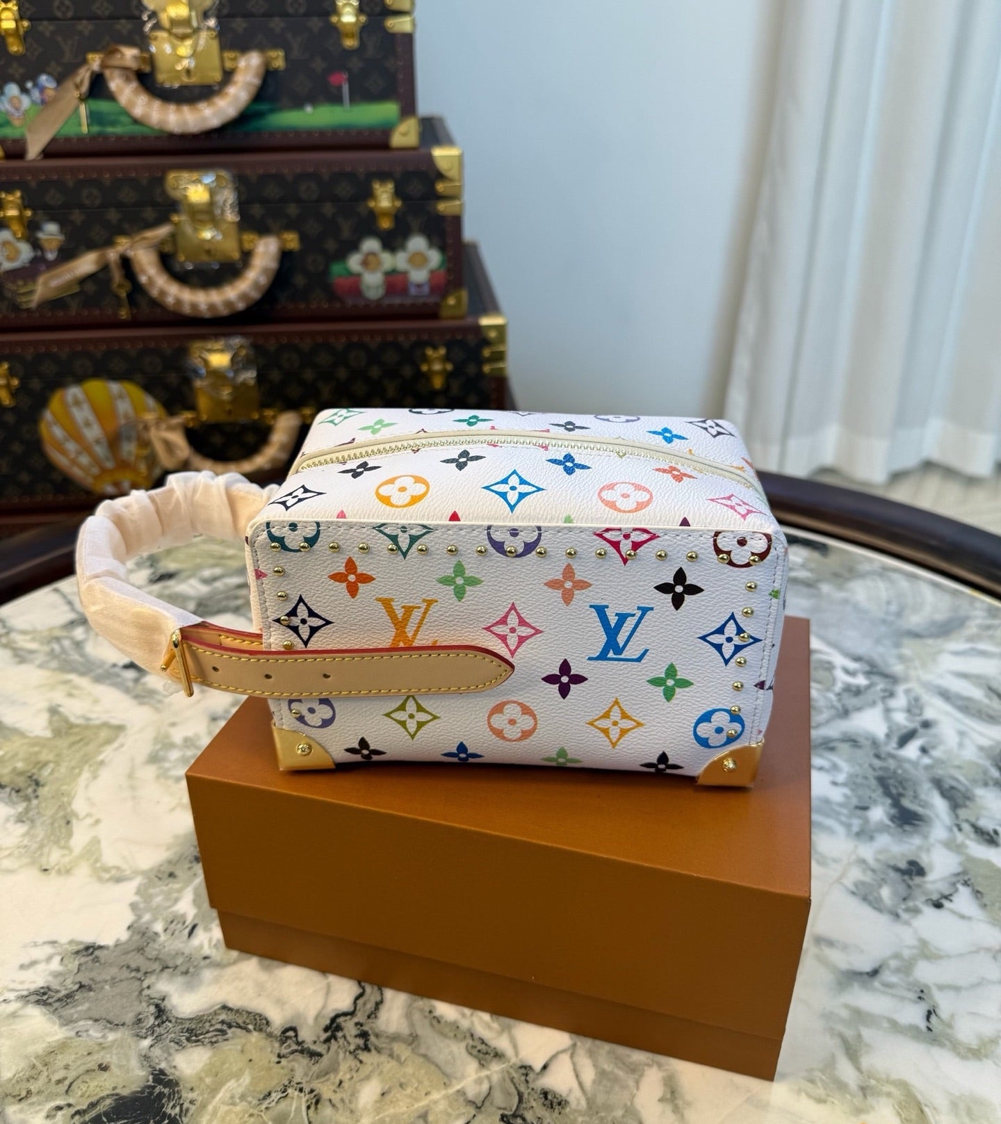 CUSTOM LV VANITY CASE (MURAKAMI)